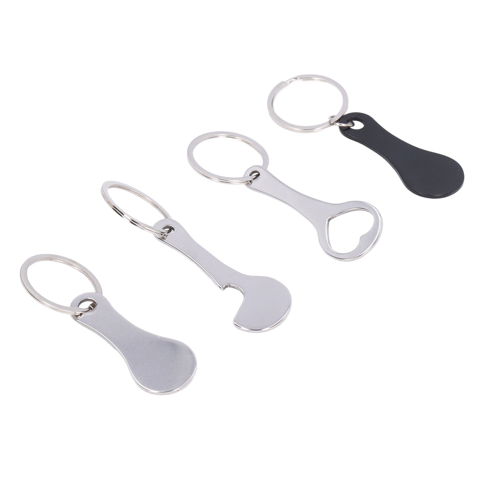 Aluminum Alloy Shopping Trolley Keychain Portable Alternative Shopping Trolley view 3