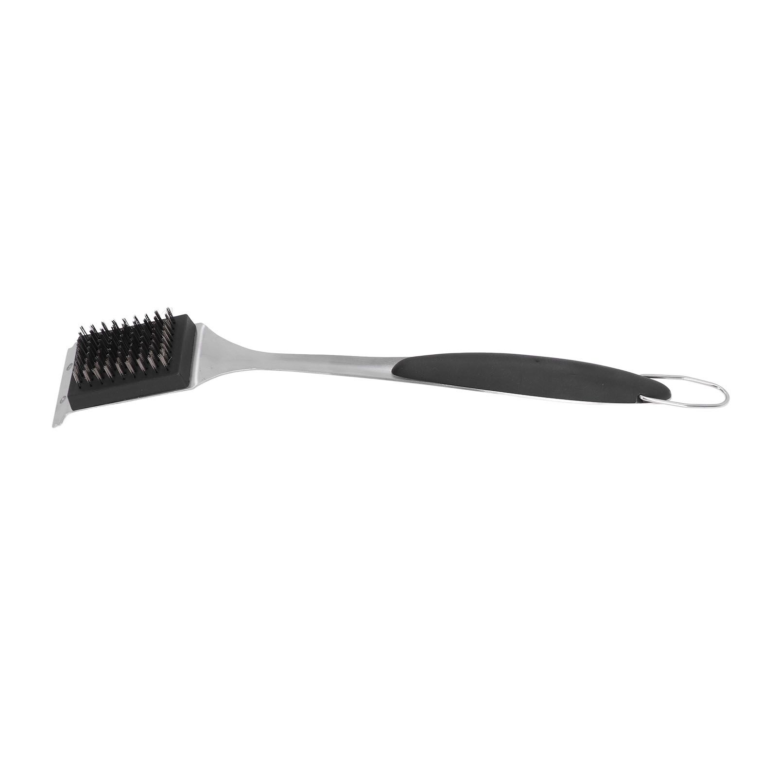 Barbecue Grill Brush Scraper Long Handle Stainless Steel Silver No Scratch view 6