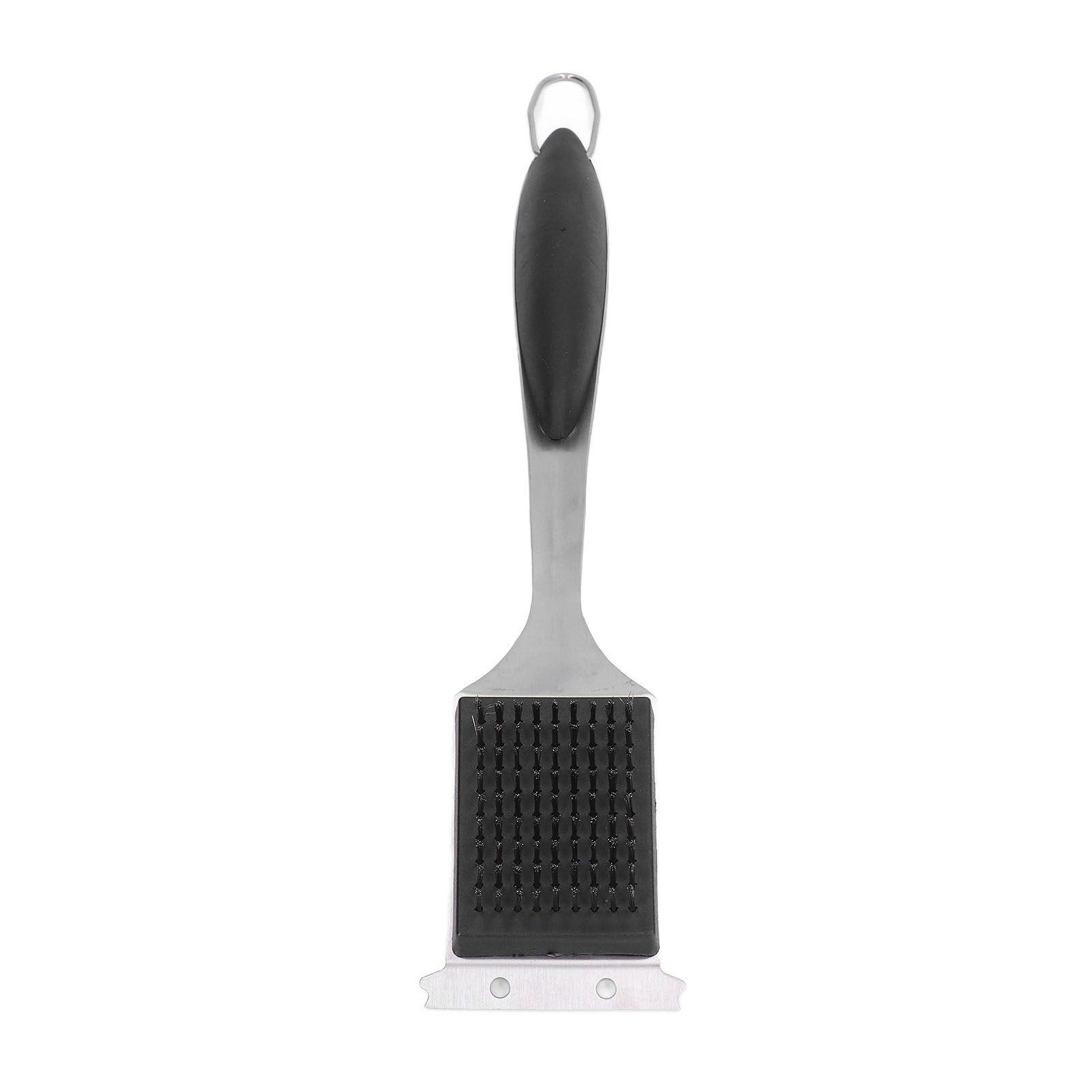 Barbecue Grill Brush Scraper Long Handle Stainless Steel Silver No Scratch view 10