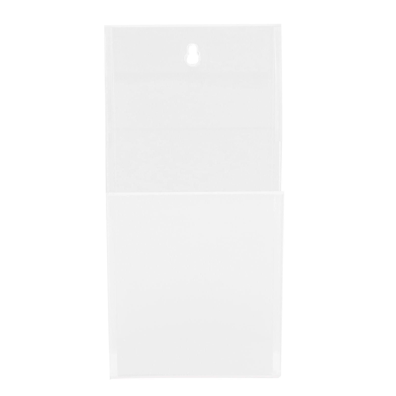 Acrylic Remote Control Holder Simple Wall Mount Media Organizer Transparent view 2