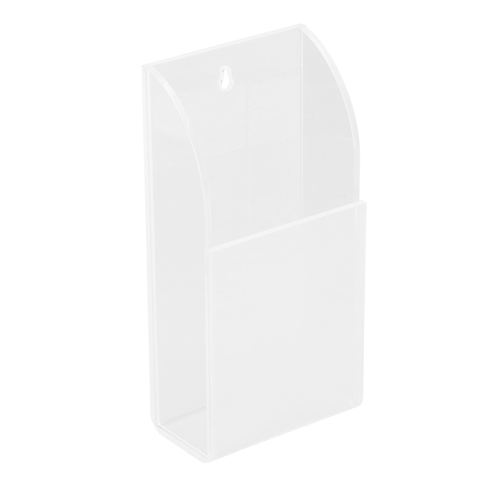 Acrylic Remote Control Holder Simple Wall Mount Media Organizer Transparent view 3