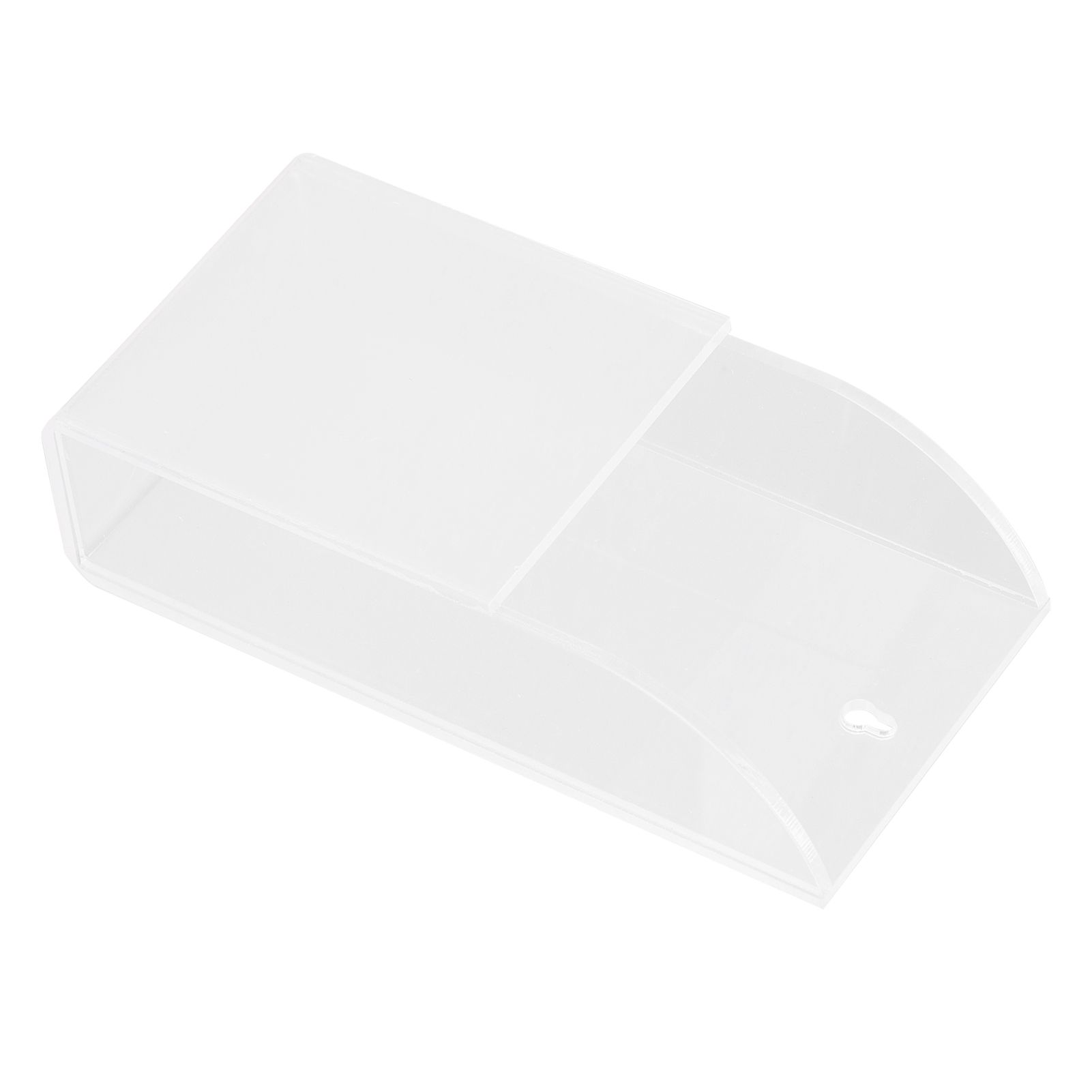 Acrylic Remote Control Holder Simple Wall Mount Media Organizer Transparent view 5