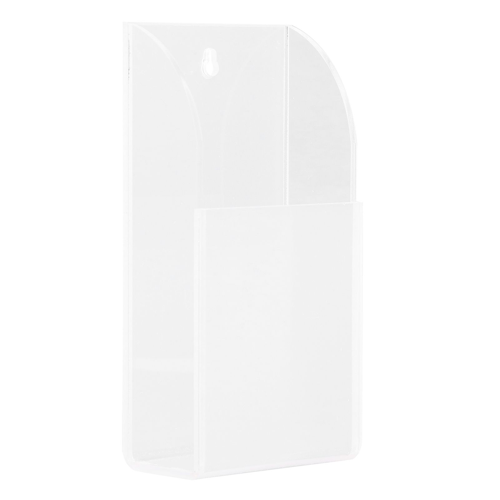Acrylic Remote Control Holder Simple Wall Mount Media Organizer Transparent view 8
