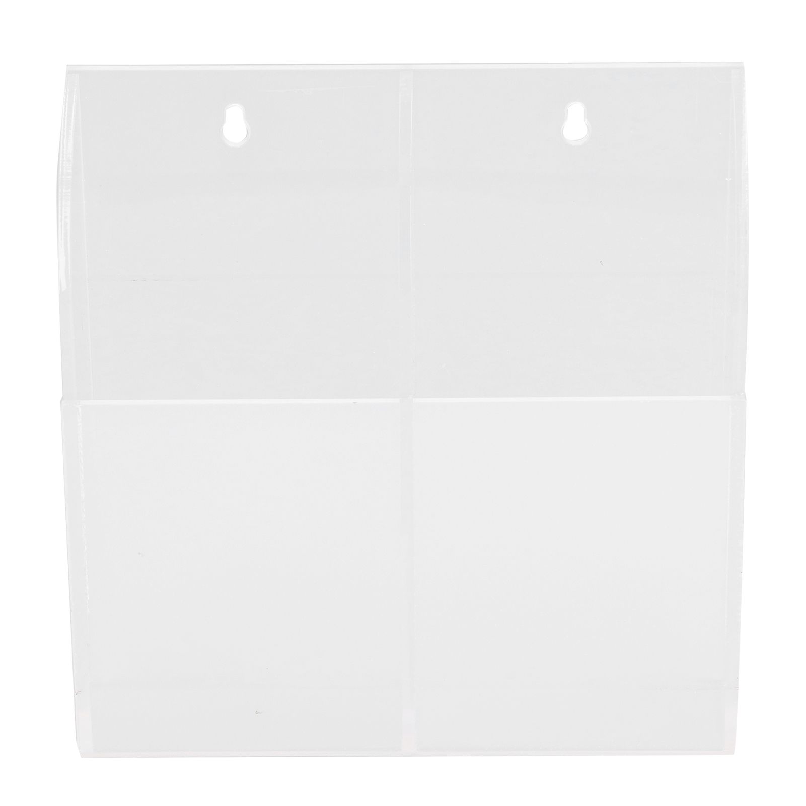 Acrylic Remote Control Holder Simple Wall Mount Media Organizer Transparent view 2