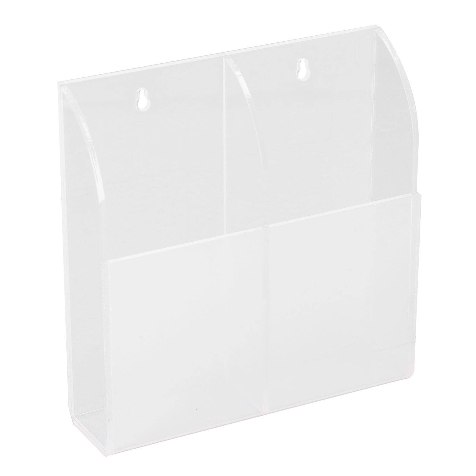 Acrylic Remote Control Holder Simple Wall Mount Media Organizer Transparent view 5
