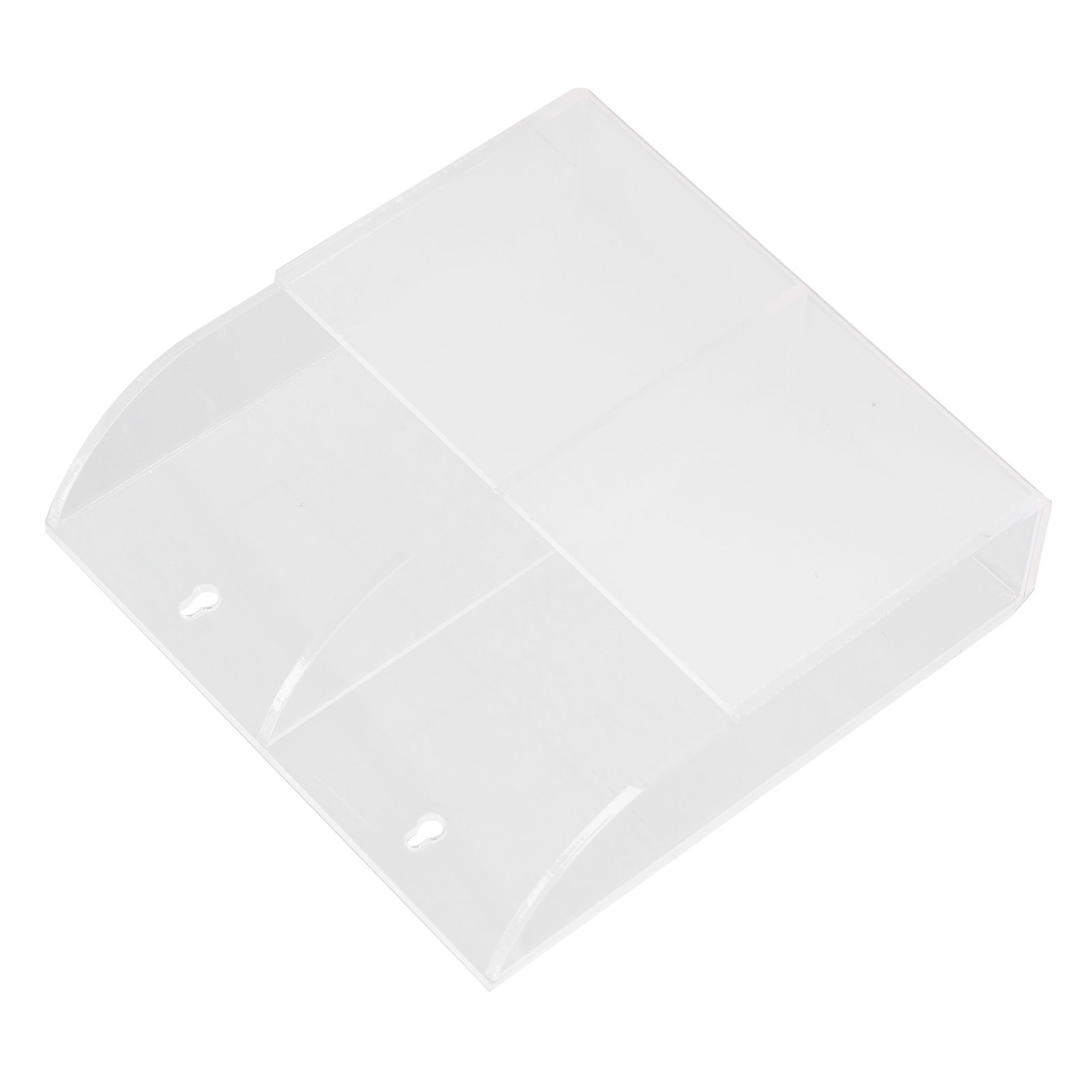 Acrylic Remote Control Holder Simple Wall Mount Media Organizer Transparent view 8