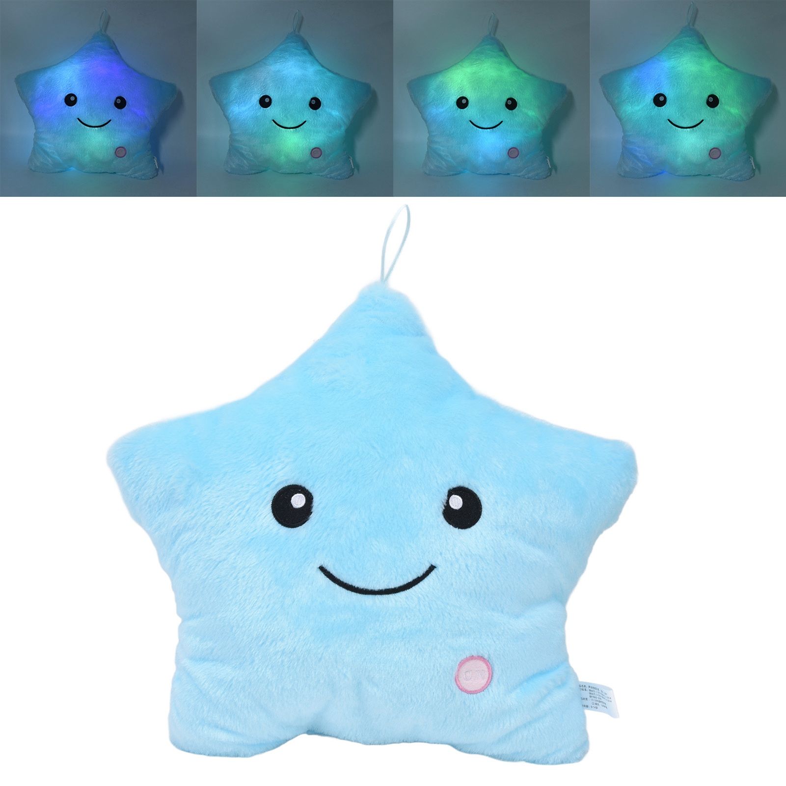 Luminous Pillow Star Shape Beautiful Color Cute Glowing Plush Throw Pillow for view 12