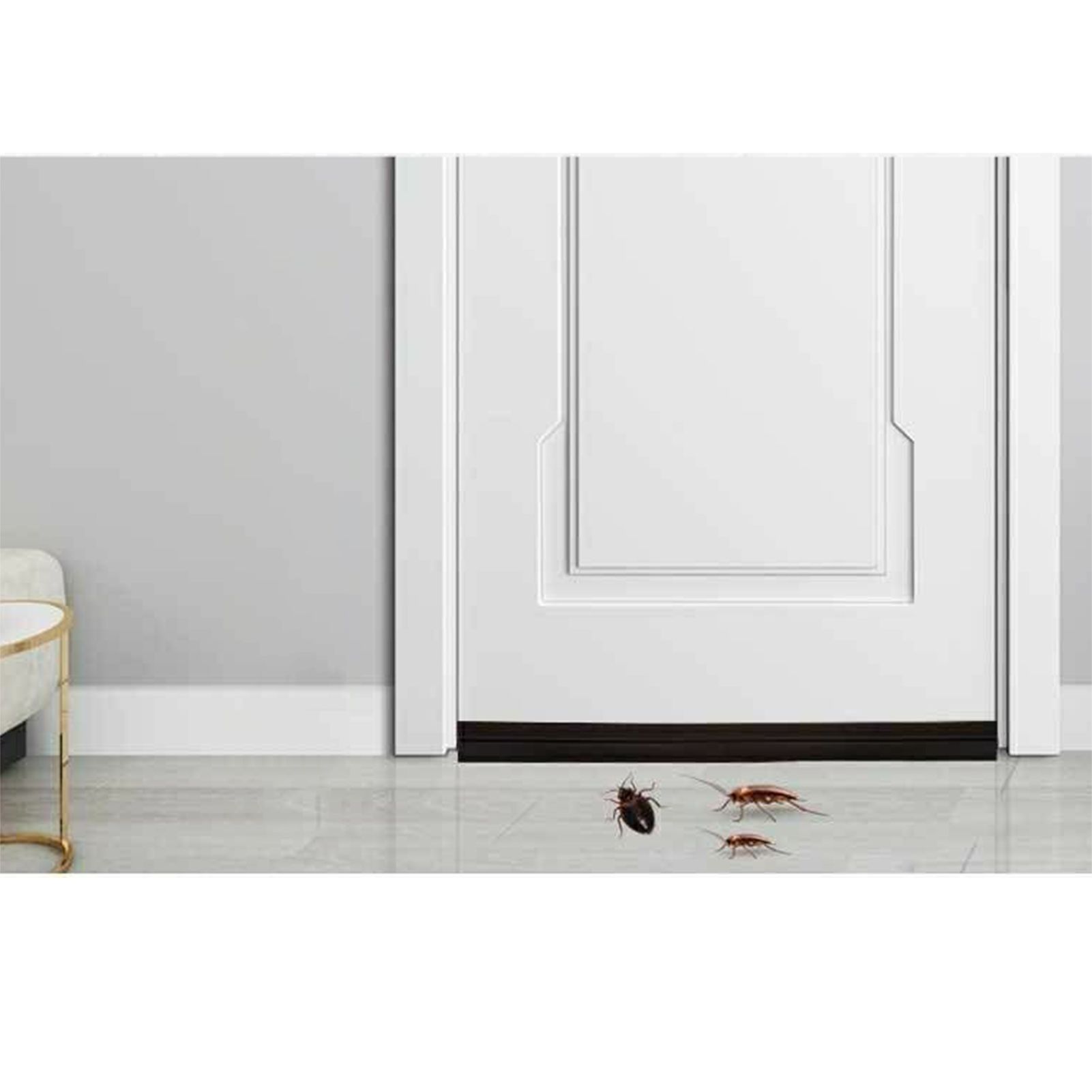 Door Edge Strip Bottom Sealing Self Adhesive Dust Proof Soundproofing Weather view 4