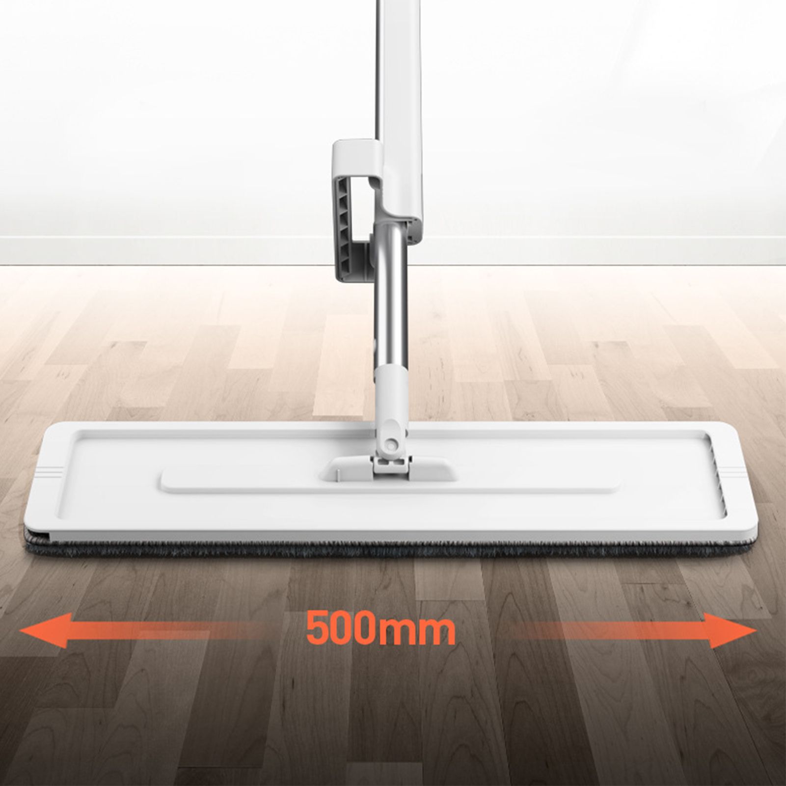 Microfiber Flat Mop Hand Wash Free Long Handle Large Flat Mop Dry Wet Use view 11