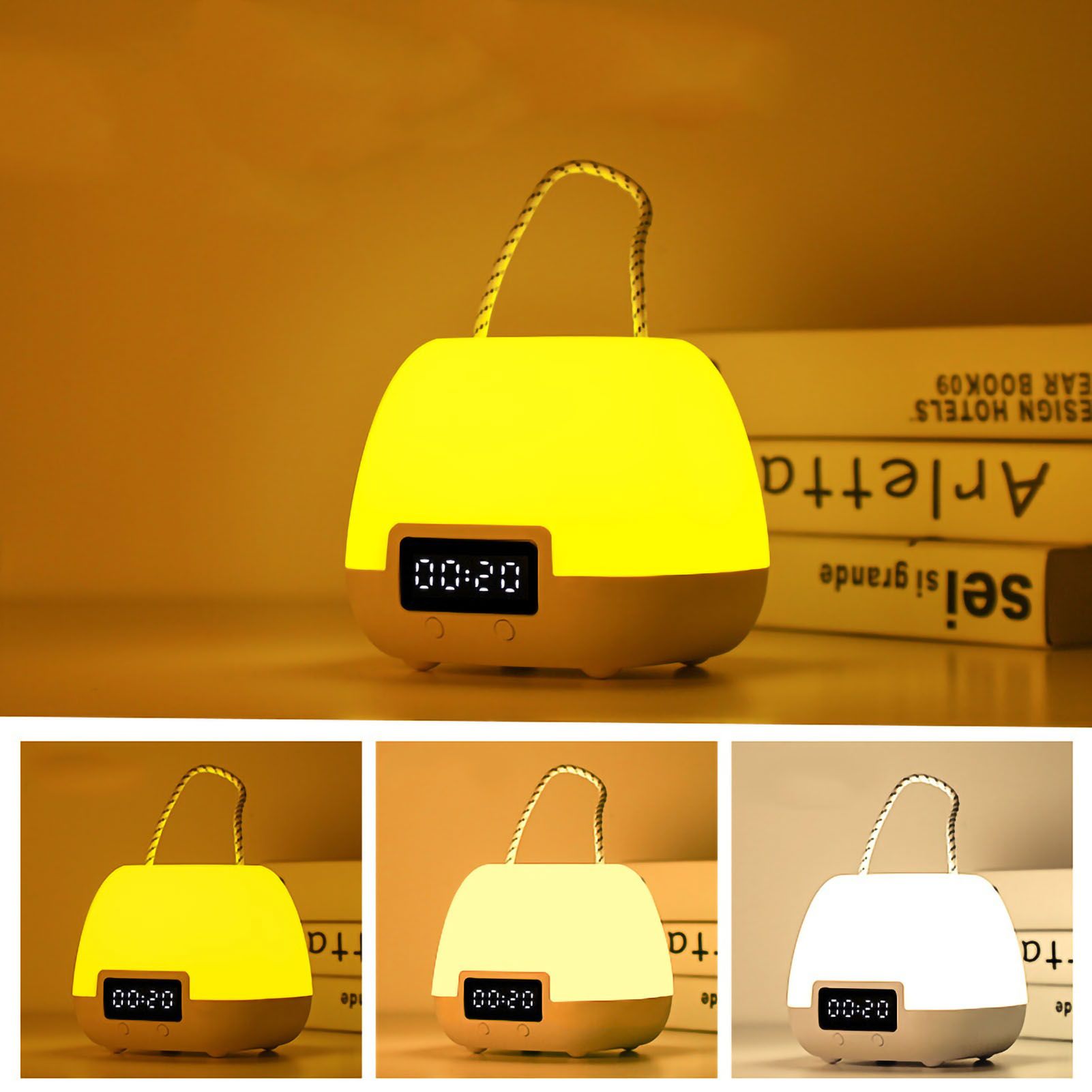 LED Night Light Rechargeable Children's Bedroom Bedside Desk Lamp Household view 8
