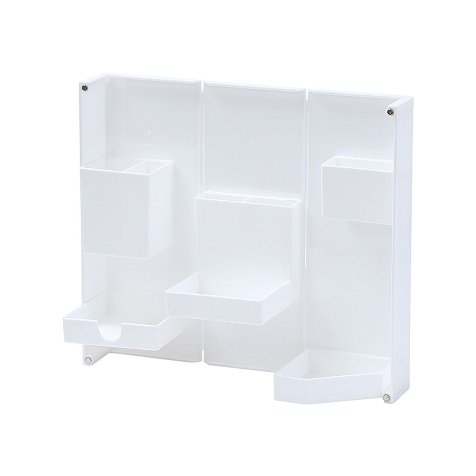 Folding Standable Stationery Box Office Pencil Holder Desktop Magnetic Plastic