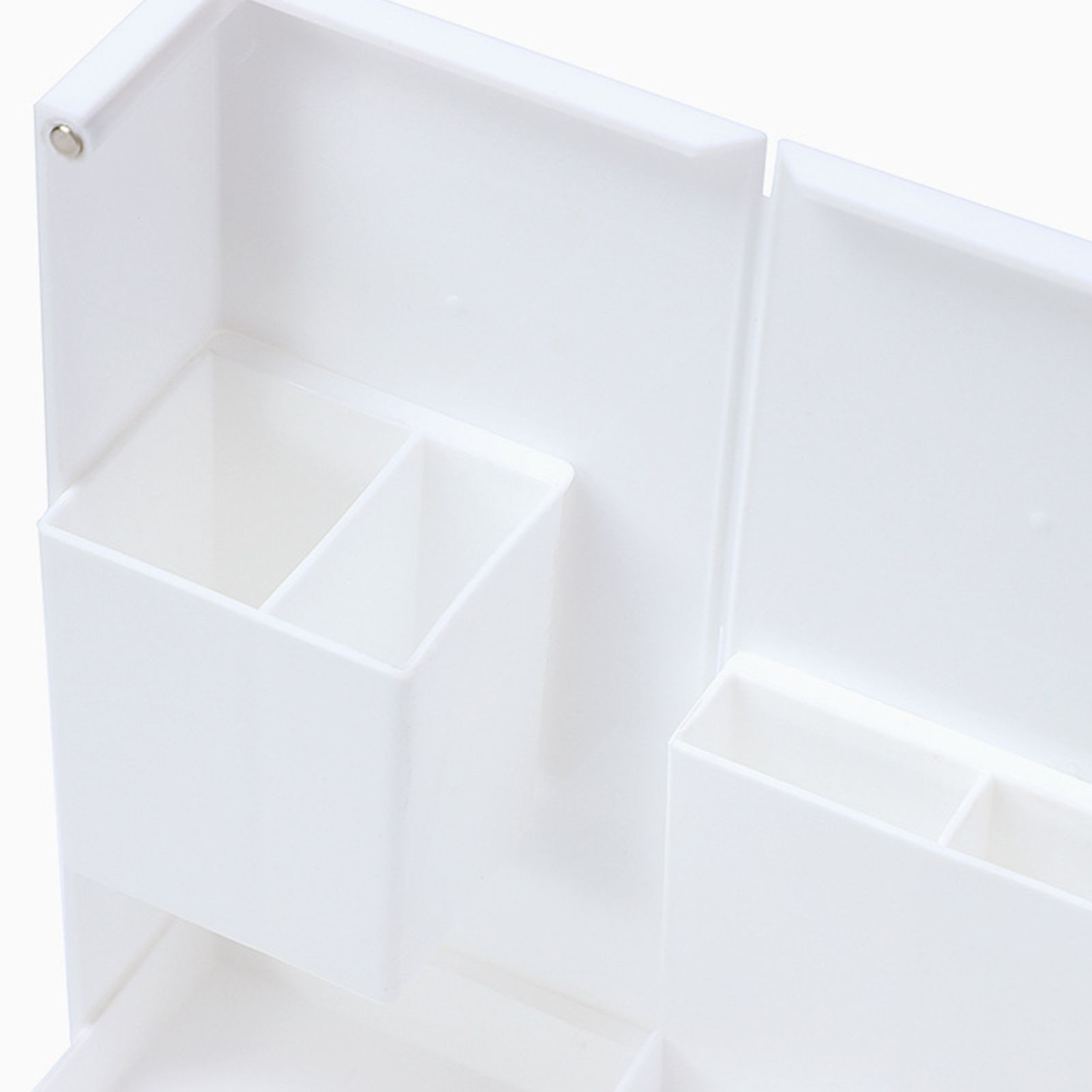Folding Standable Stationery Box Office Pencil Holder Desktop Magnetic Plastic view 6