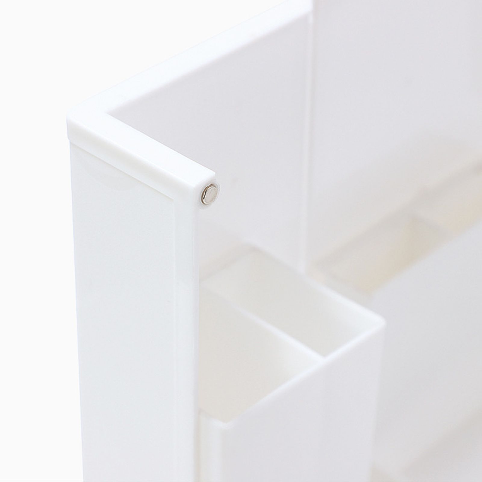 Folding Standable Stationery Box Office Pencil Holder Desktop Magnetic Plastic view 7