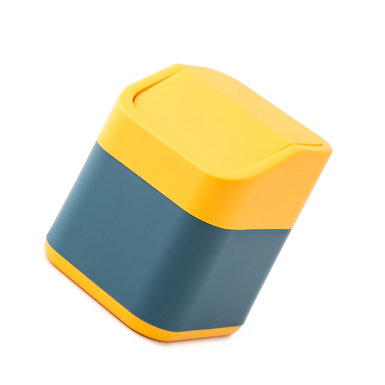 Desktop Trash Can Cute Drop Resistant Portable Tiny Desktop Garbage Bin with view 4