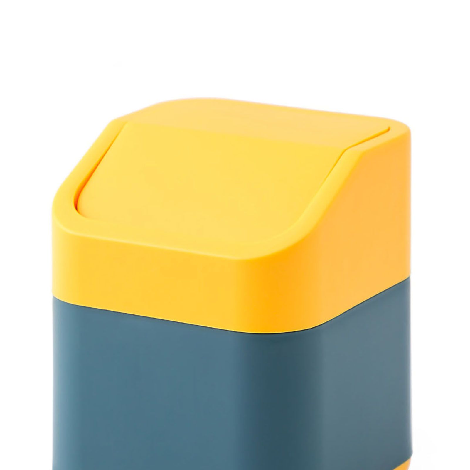 Desktop Trash Can Cute Drop Resistant Portable Tiny Desktop Garbage Bin with view 5