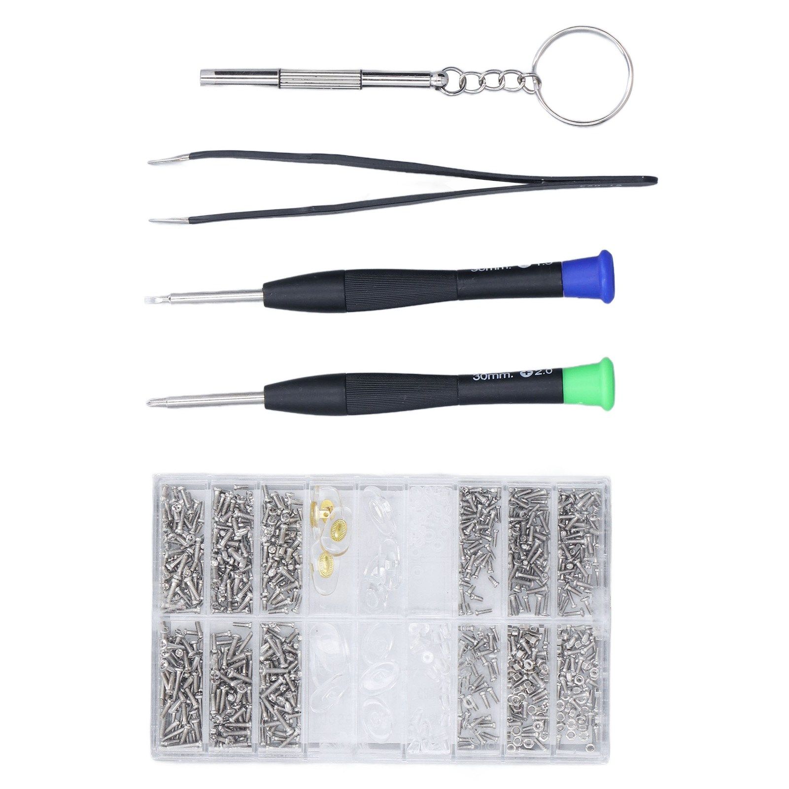 Eyeglass Repair Kit Tiny Stainless Steel Sunglass Screws Repair Kit with view 2