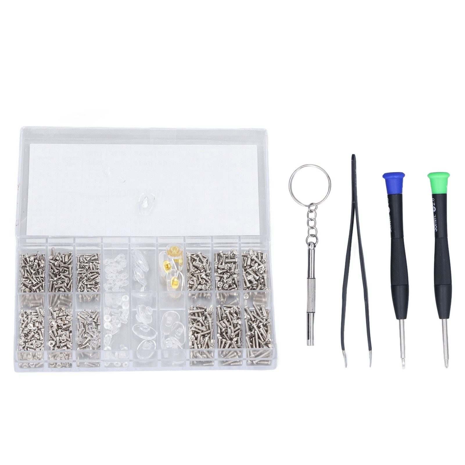 Eyeglass Repair Kit Tiny Stainless Steel Sunglass Screws Repair Kit with view 3