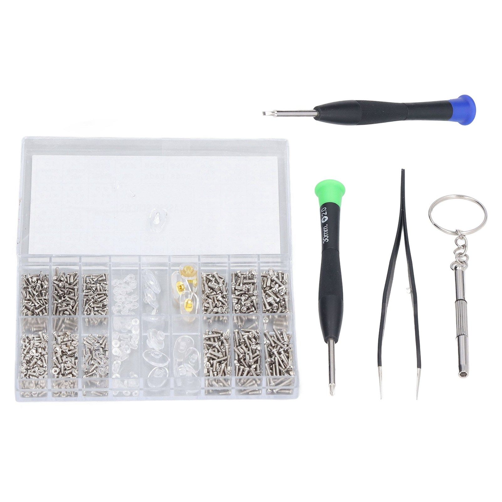 Eyeglass Repair Kit Tiny Stainless Steel Sunglass Screws Repair Kit with view 4