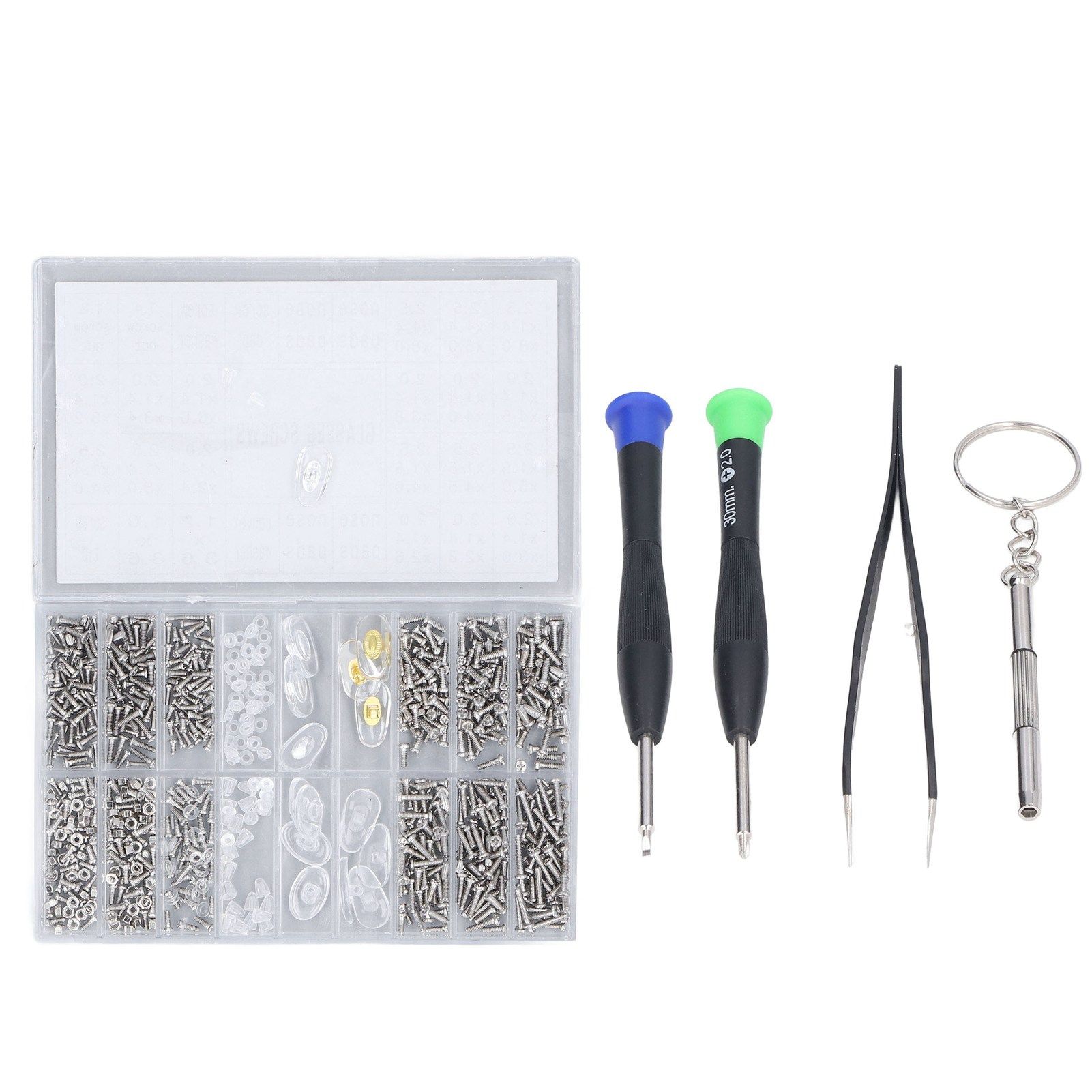 Eyeglass Repair Kit Tiny Stainless Steel Sunglass Screws Repair Kit with view 5