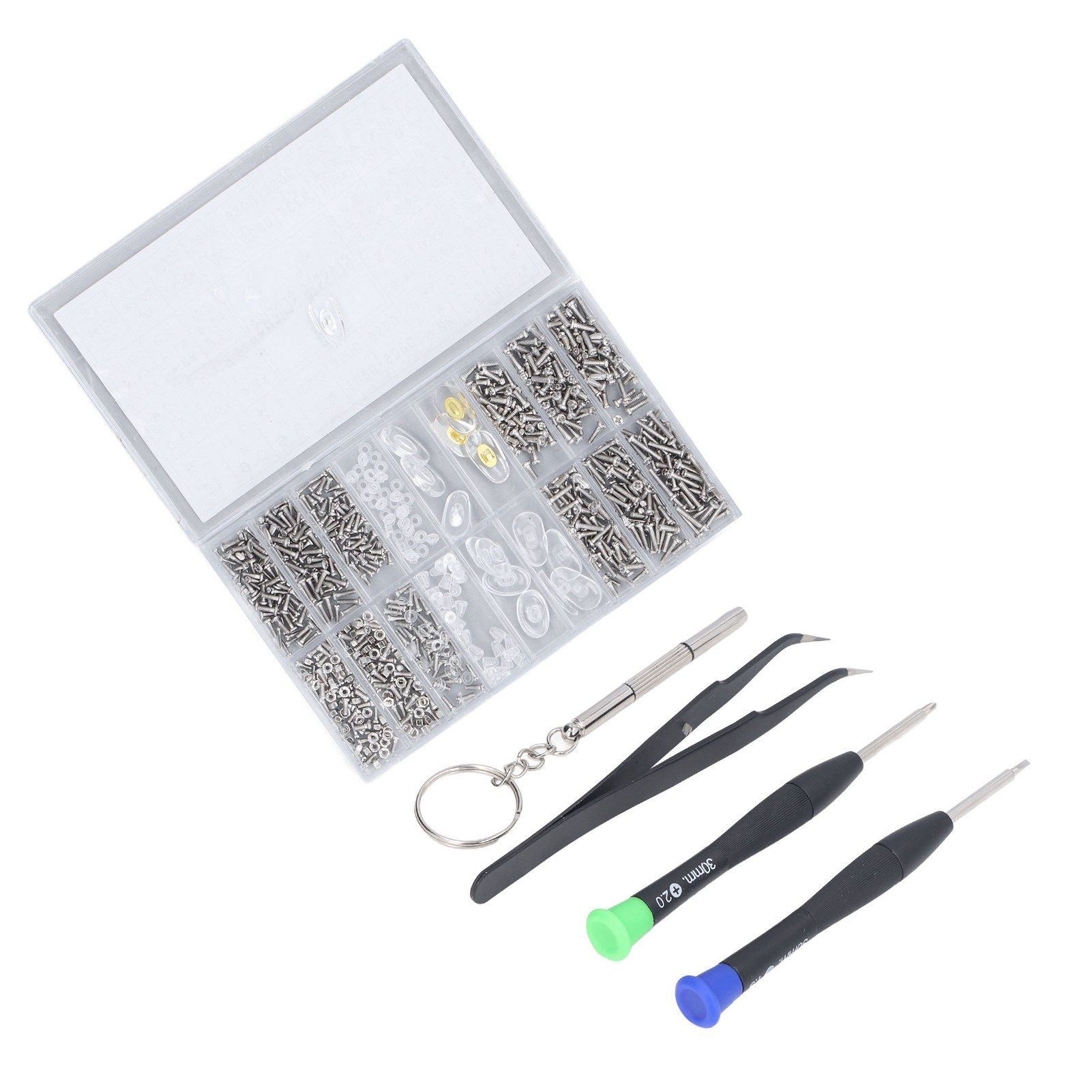 Eyeglass Repair Kit Tiny Stainless Steel Sunglass Screws Repair Kit with view 6