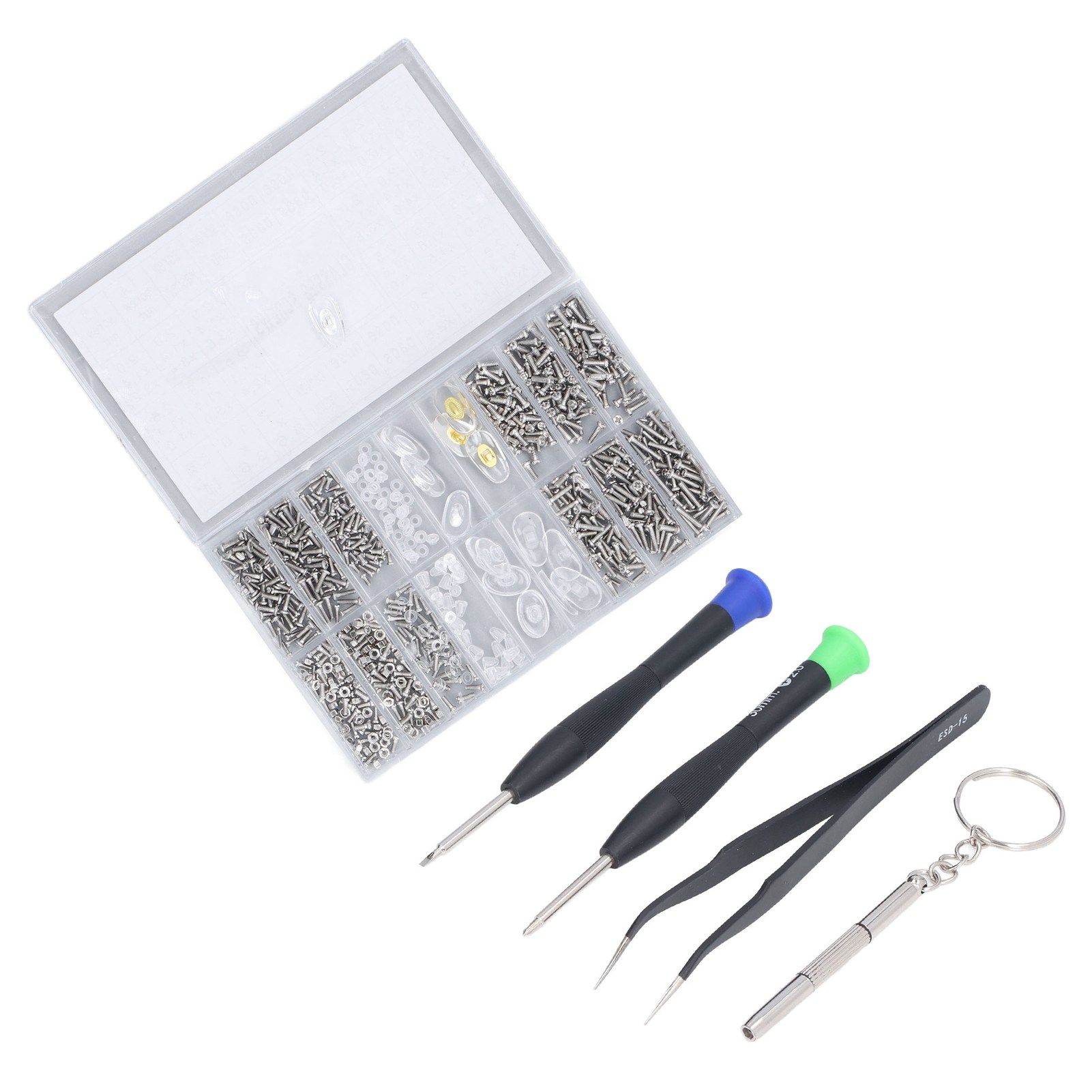 Eyeglass Repair Kit Tiny Stainless Steel Sunglass Screws Repair Kit with view 7