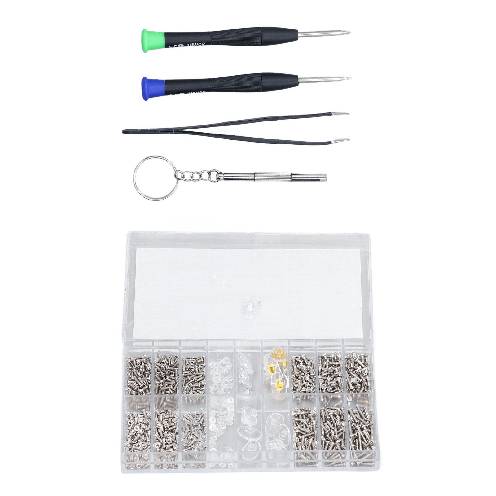 Eyeglass Repair Kit Tiny Stainless Steel Sunglass Screws Repair Kit with view 10