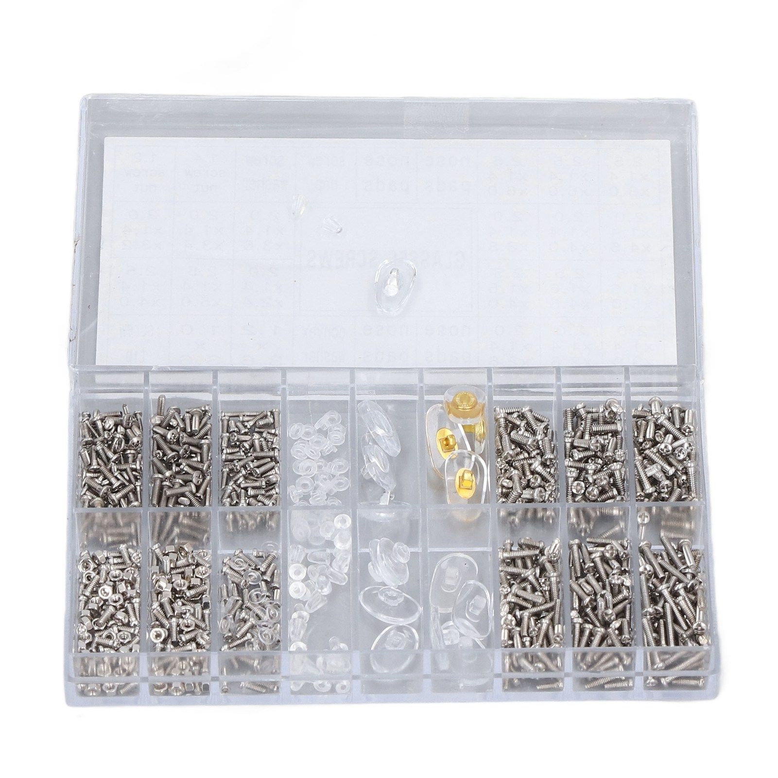 Eyeglass Repair Kit Tiny Stainless Steel Sunglass Screws Repair Kit with view 15
