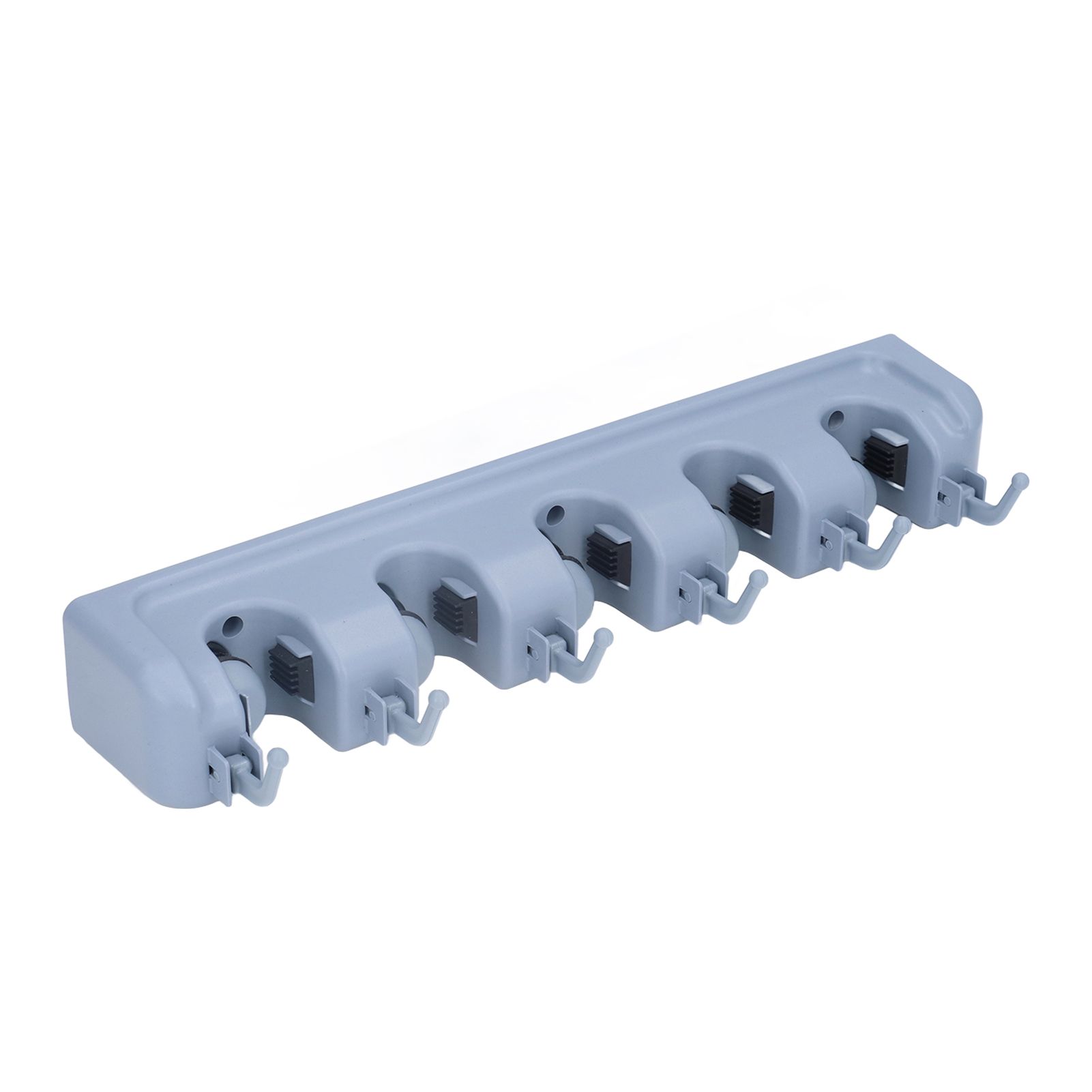 Mop Broom Holder Multifunctional Space Saving Broom Wall Mounted Rack for view 4