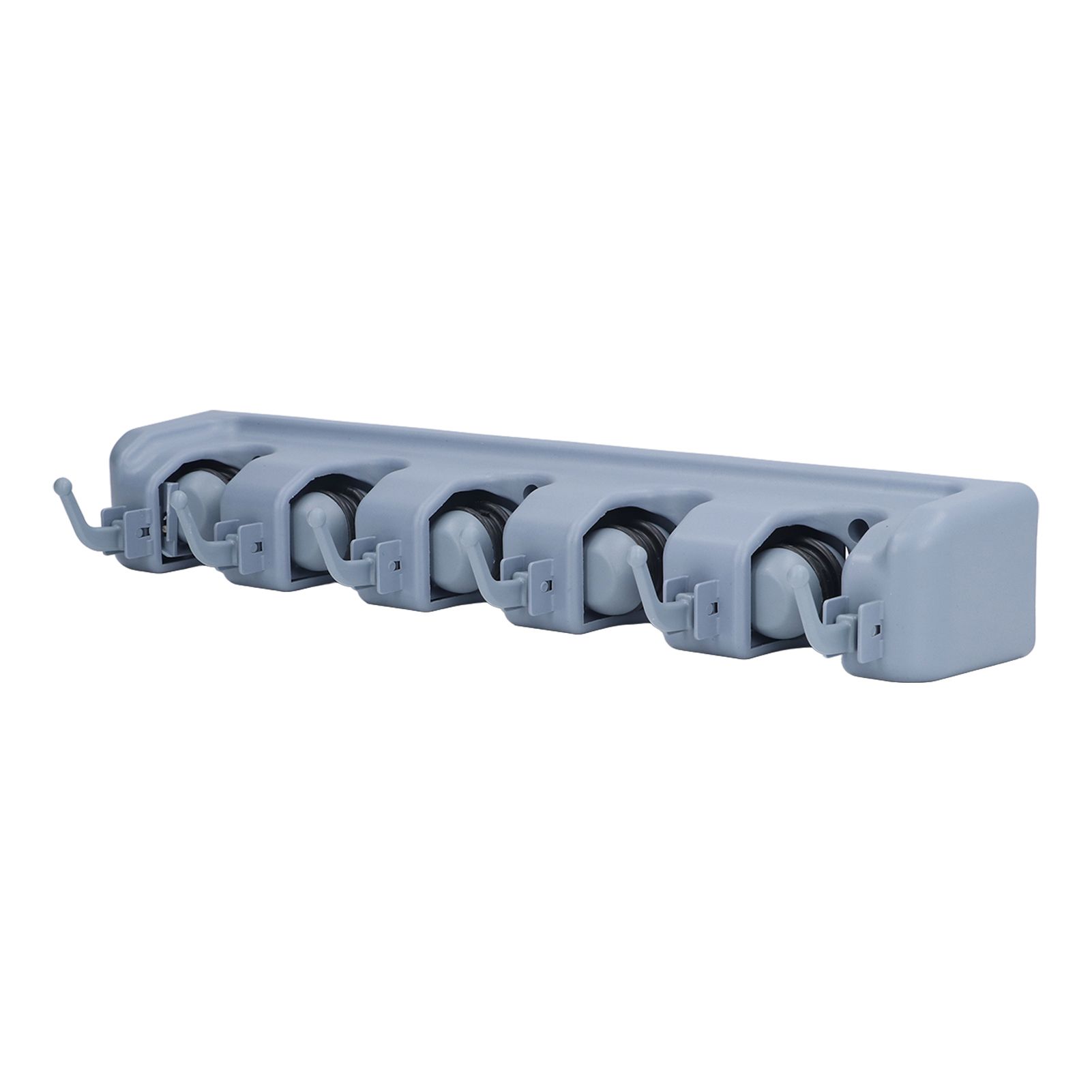 Mop Broom Holder Multifunctional Space Saving Broom Wall Mounted Rack for view 7