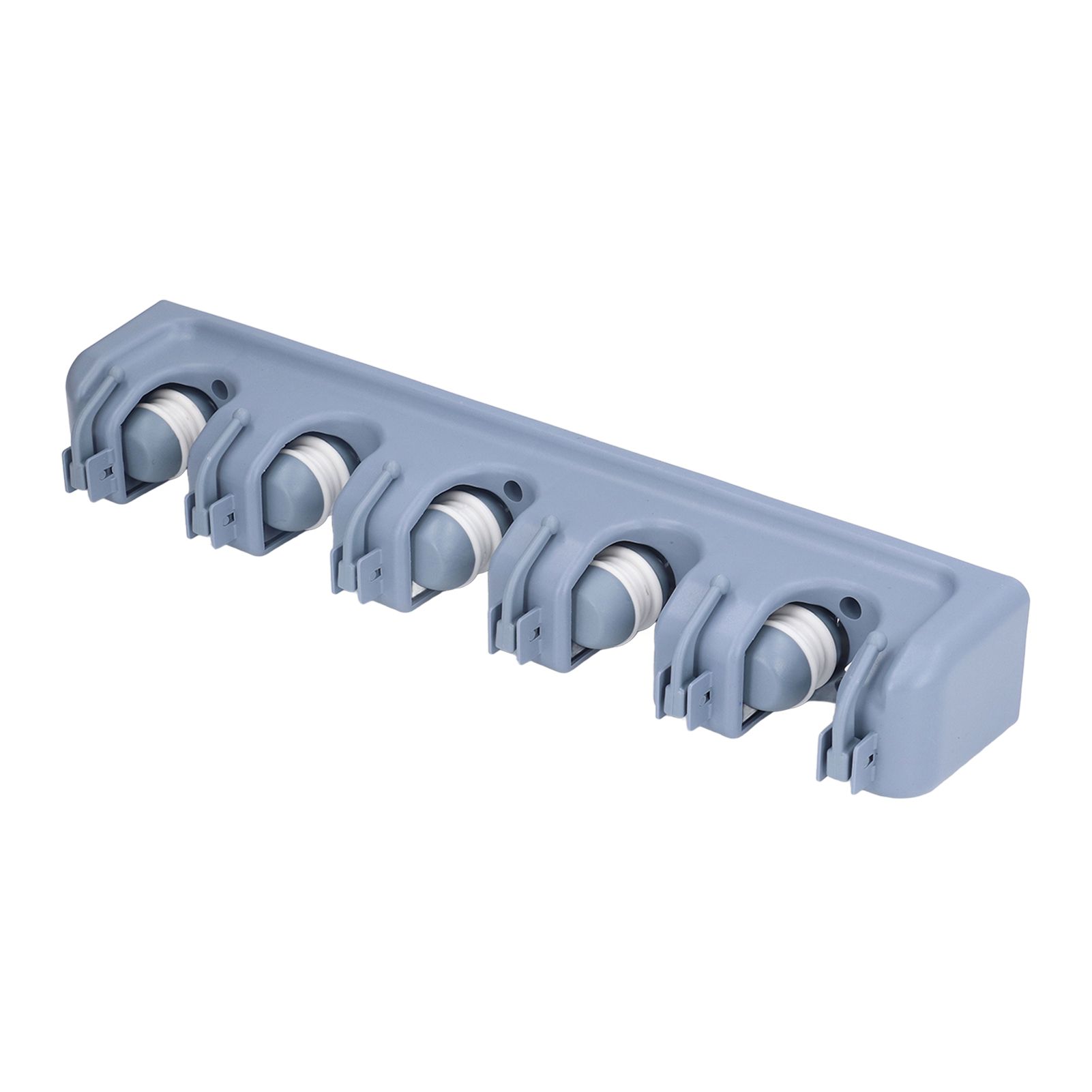 Mop Broom Holder Multifunctional Space Saving Broom Wall Mounted Rack for view 3