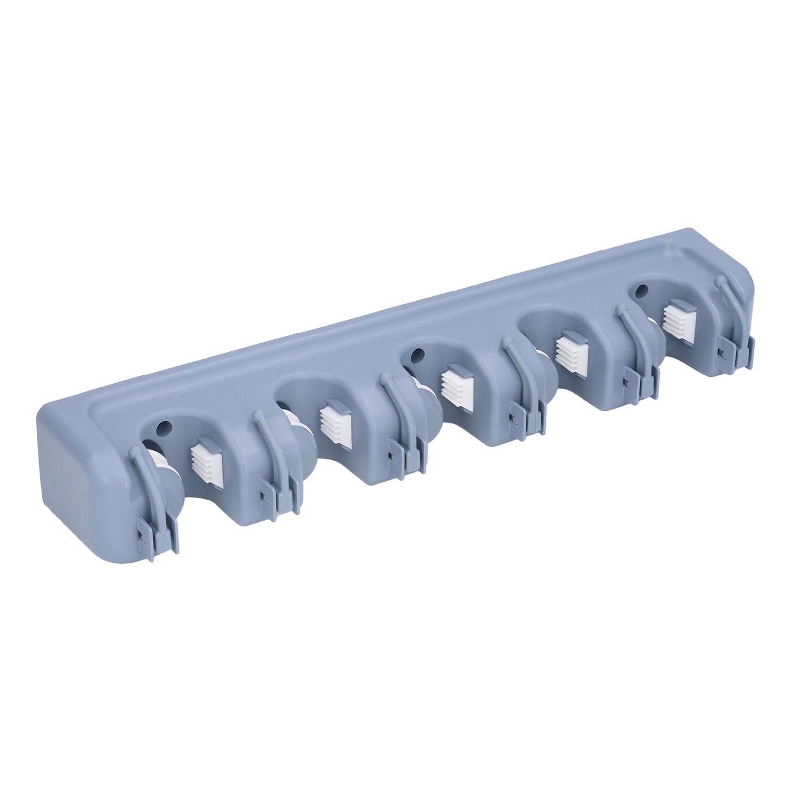 Mop Broom Holder Multifunctional Space Saving Broom Wall Mounted Rack for view 5
