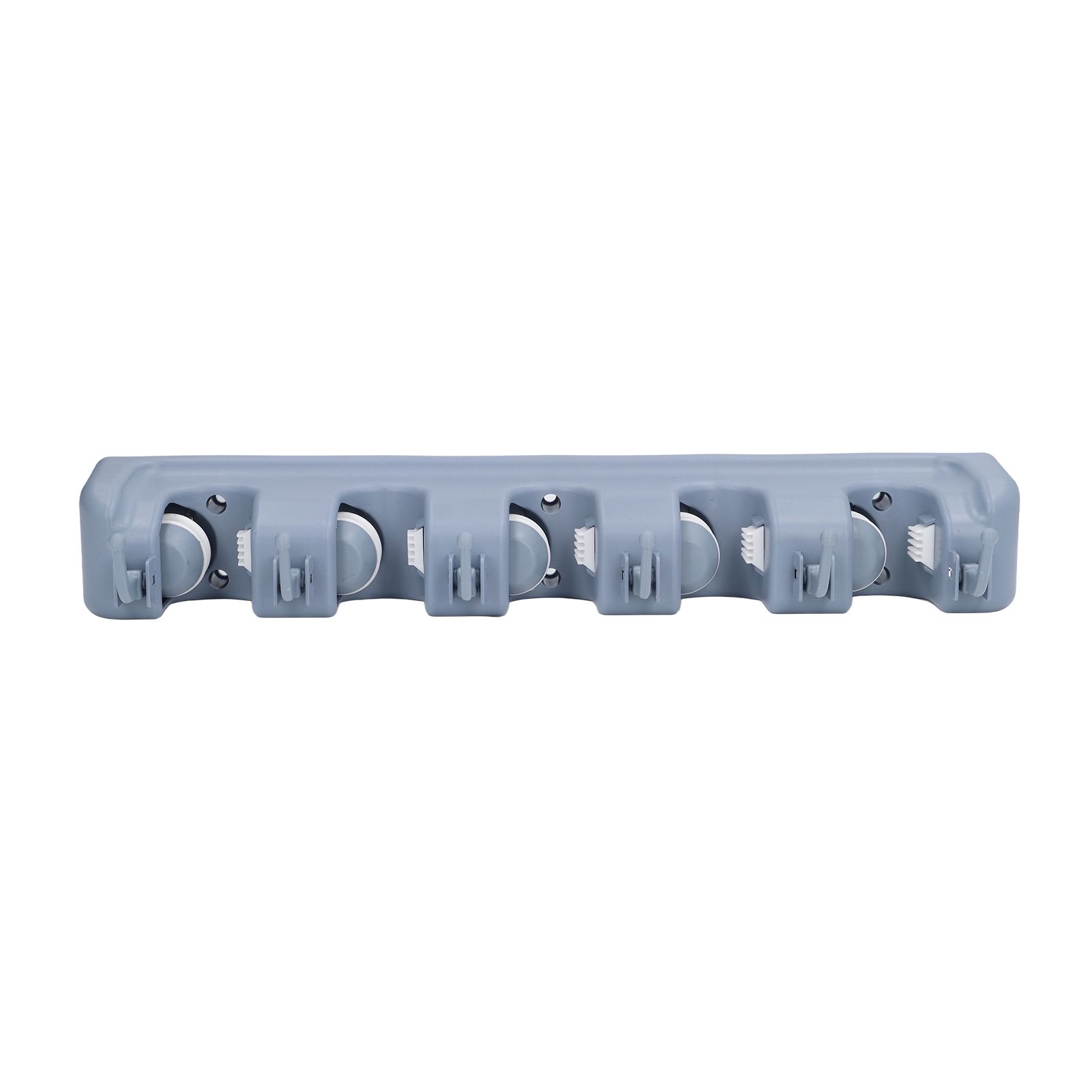Mop Broom Holder Multifunctional Space Saving Broom Wall Mounted Rack for view 6