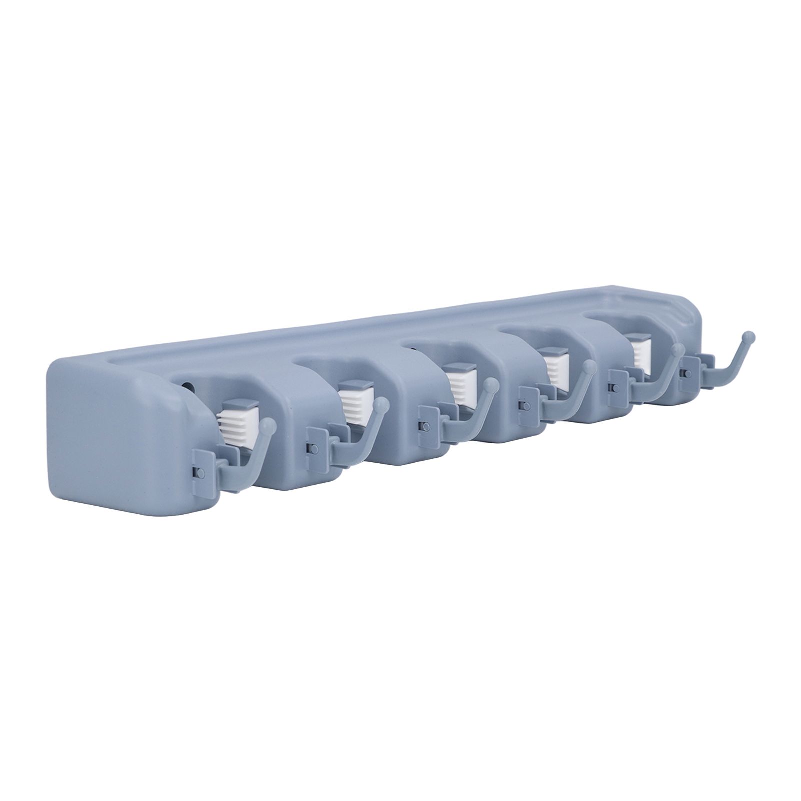 Mop Broom Holder Multifunctional Space Saving Broom Wall Mounted Rack for view 7