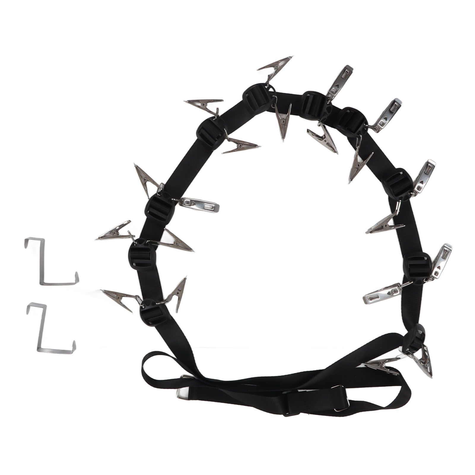 Hat Rack Stainless Steel Wall Mounted Practical Hat Organizer for Home Door Black view 9