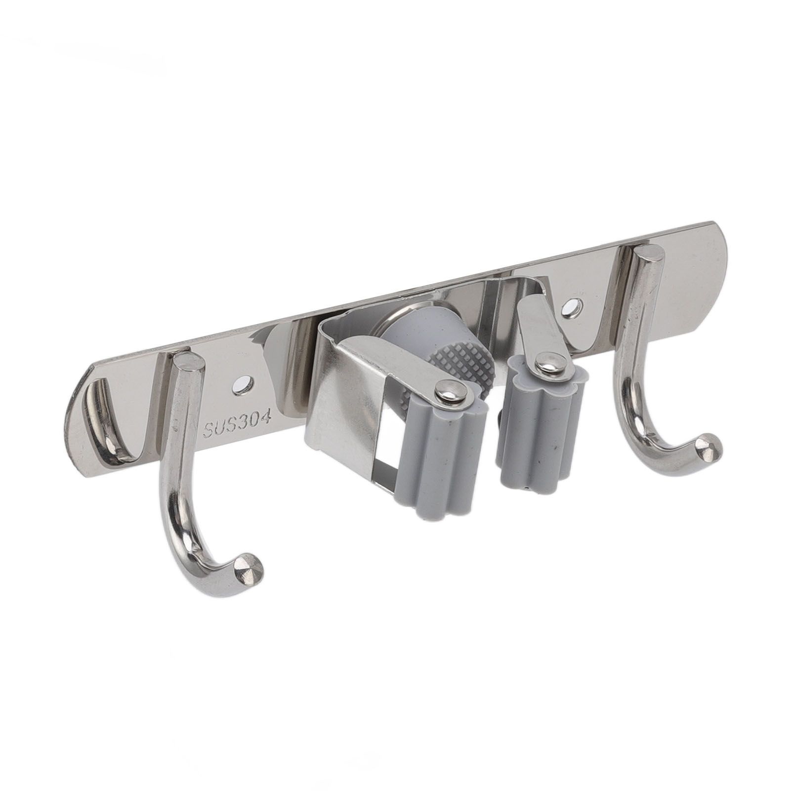 Wall Mounted Mop Organizer Holder Kitchen Bathroom Hardware Hook Pendant view 3