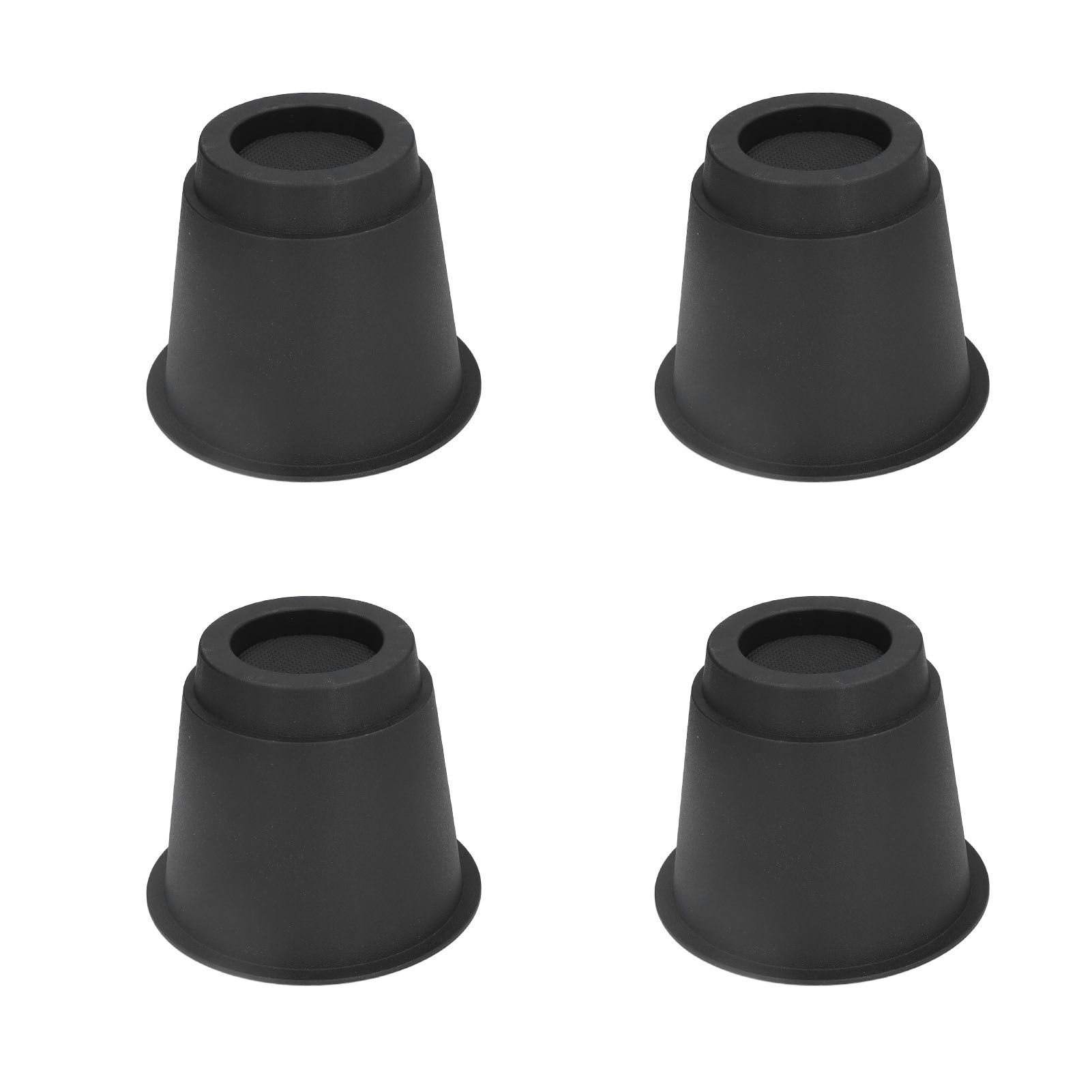 4 Pcs Plastic Furniture Risers 5 Inch Heavy Duty Stackable Circle Bed Lifter