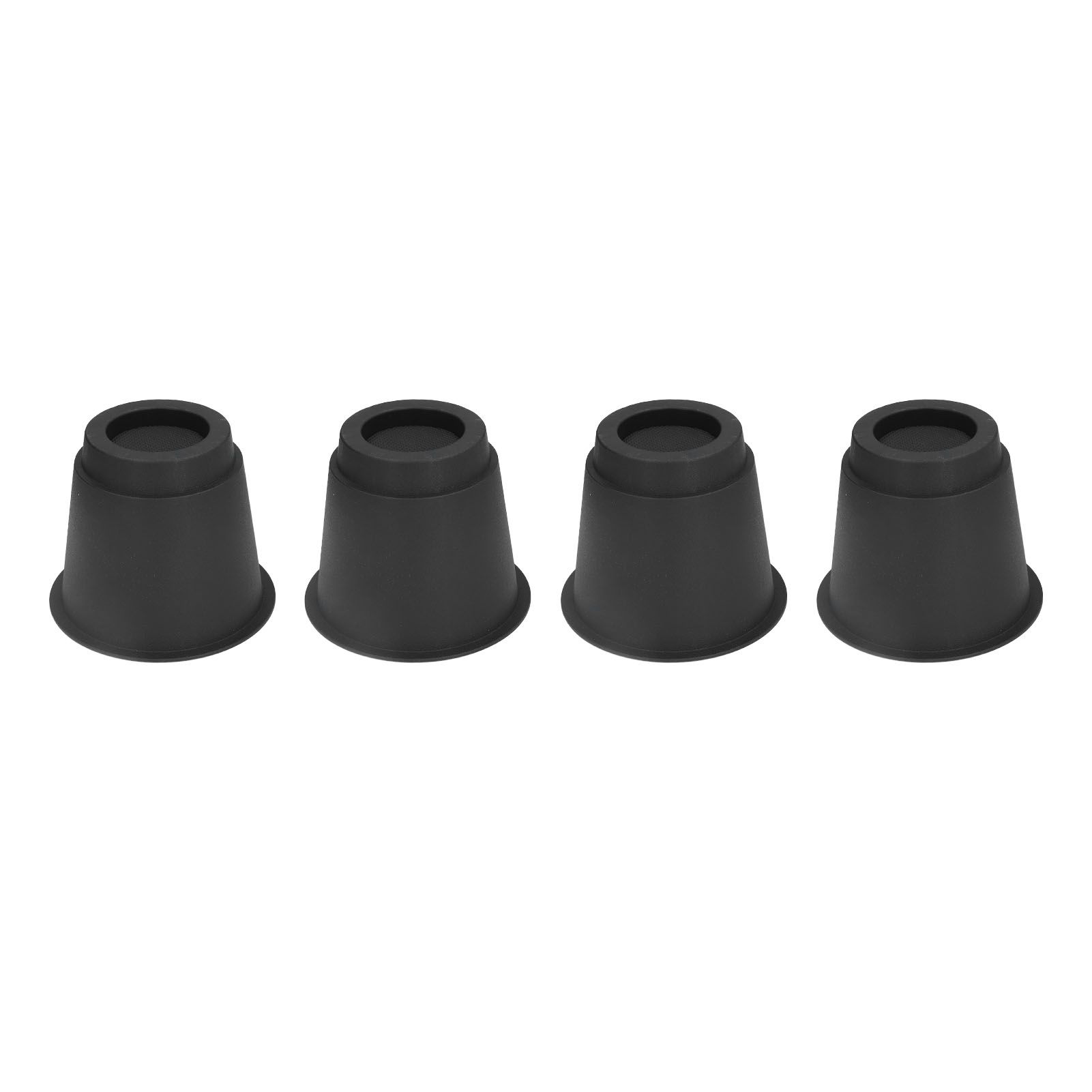 4 Pcs Plastic Furniture Risers 5 Inch Heavy Duty Stackable Circle Bed Lifter view 2