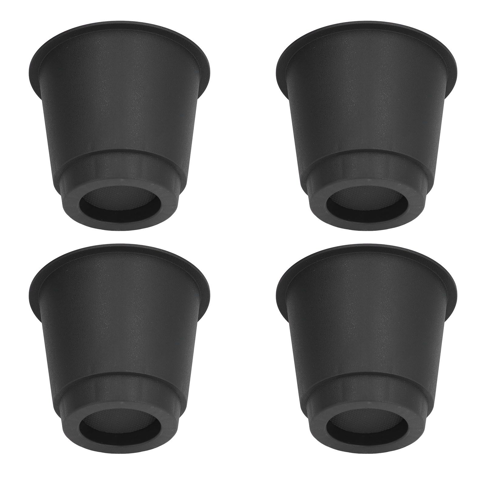 4 Pcs Plastic Furniture Risers 5 Inch Heavy Duty Stackable Circle Bed Lifter view 4