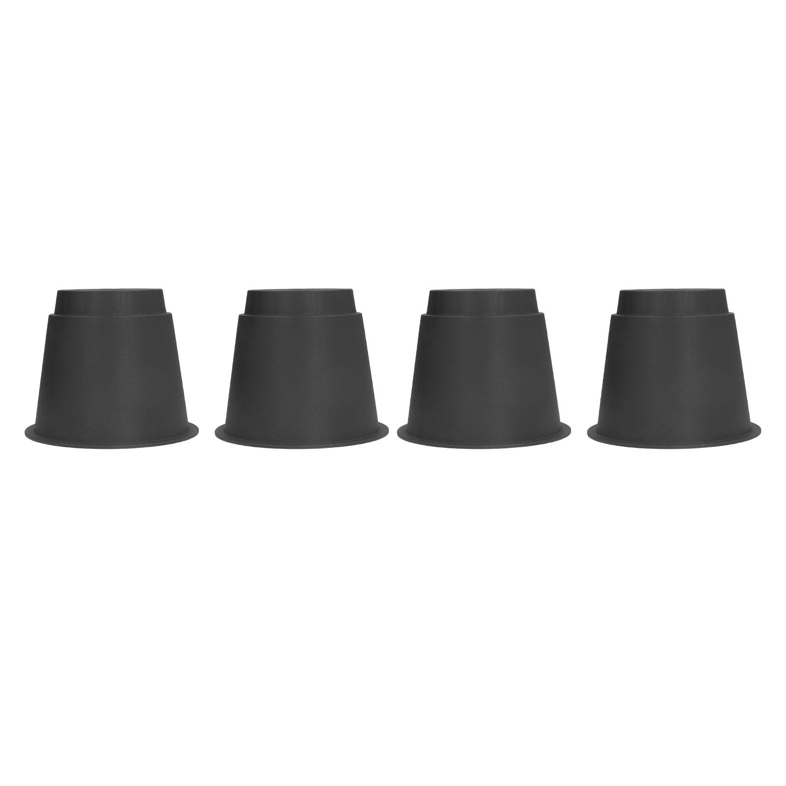 4 Pcs Plastic Furniture Risers 5 Inch Heavy Duty Stackable Circle Bed Lifter view 7