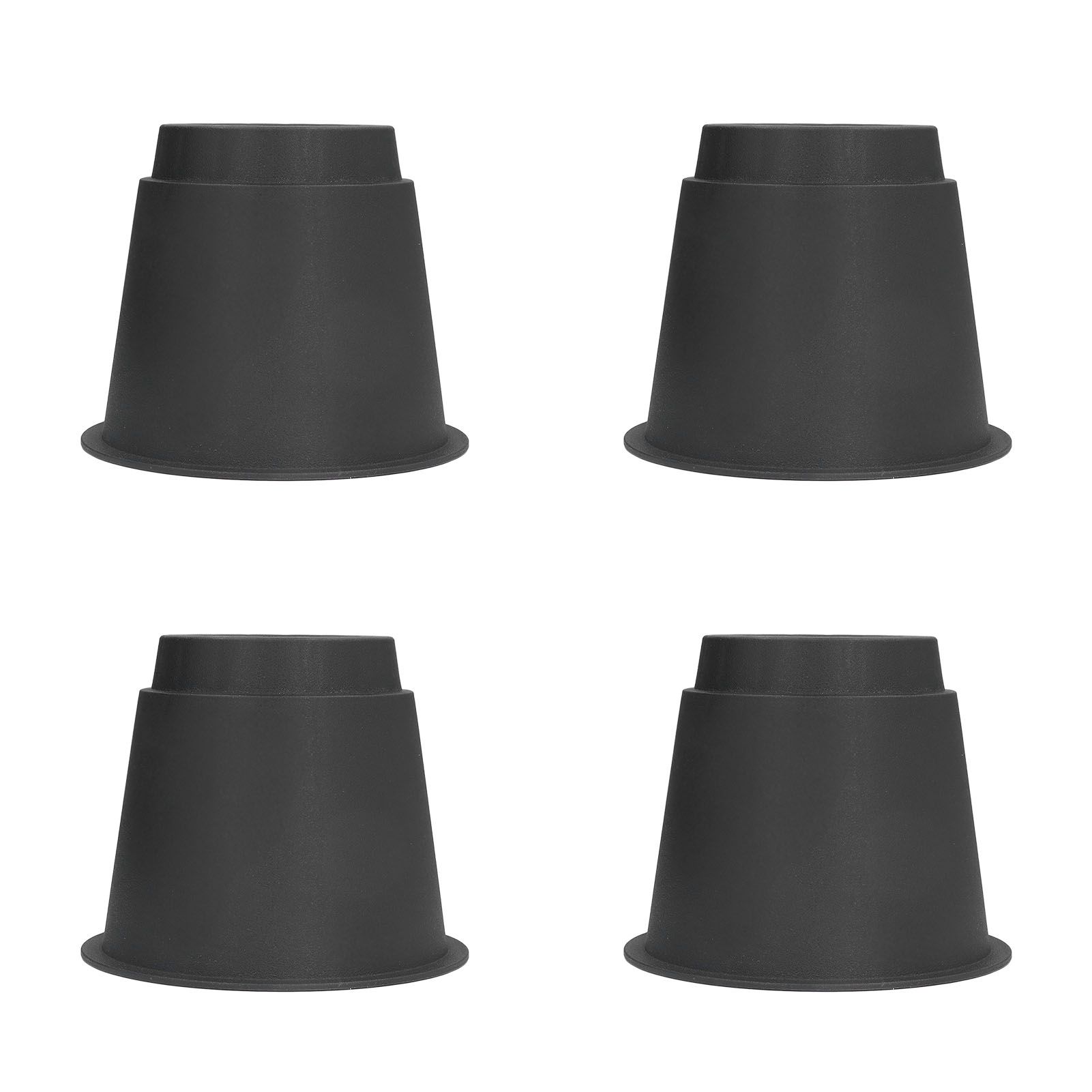 4 Pcs Plastic Furniture Risers 5 Inch Heavy Duty Stackable Circle Bed Lifter view 8