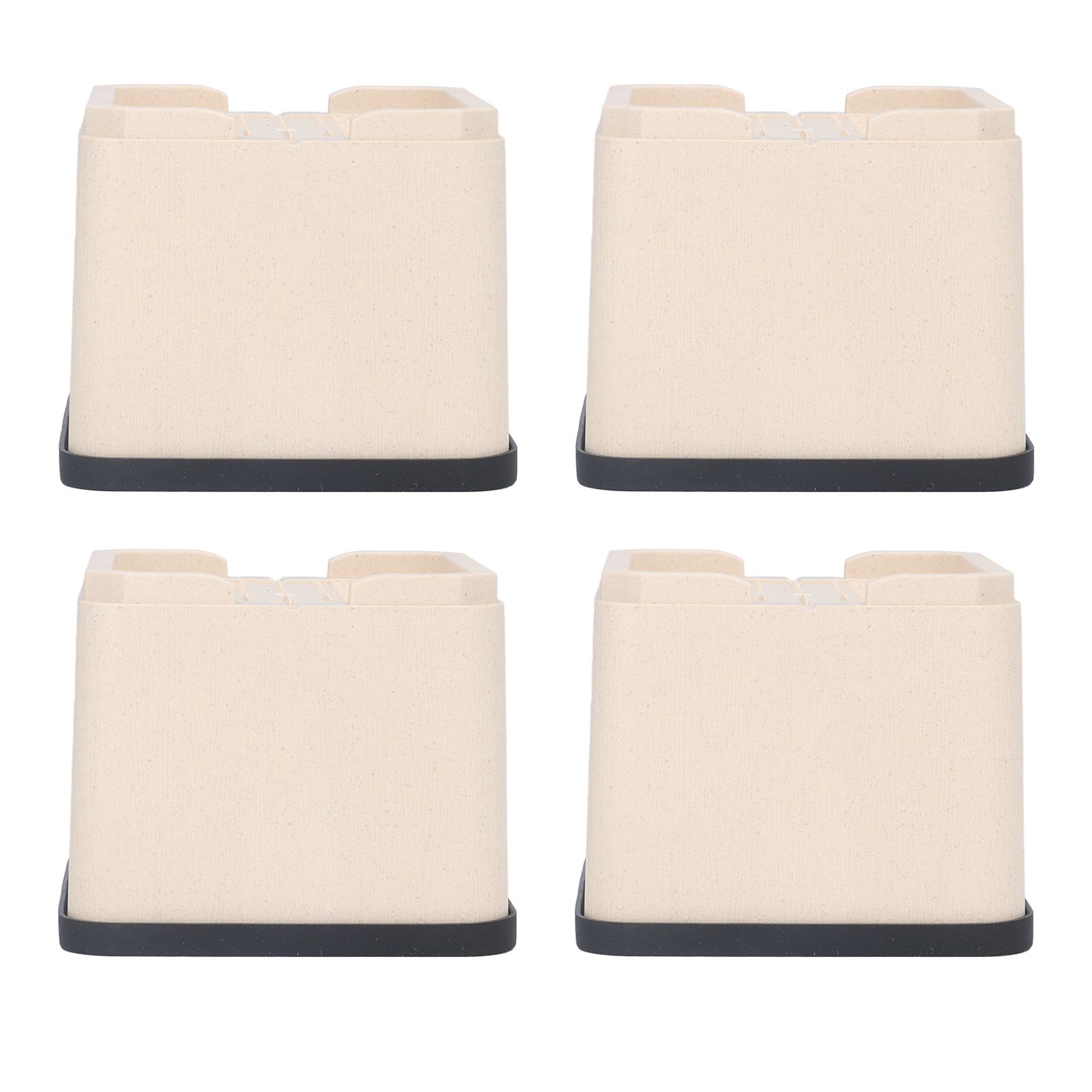 4Pcs Bed Risers Plastic Anti Vibration Pads Furniture Risers for Washing view 6