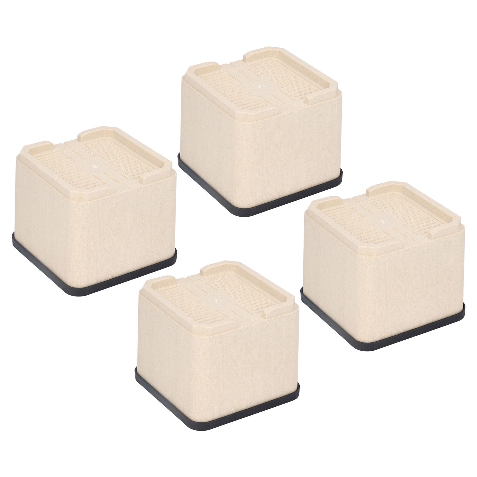 4Pcs Bed Risers Plastic Anti Vibration Pads Furniture Risers for Washing view 7
