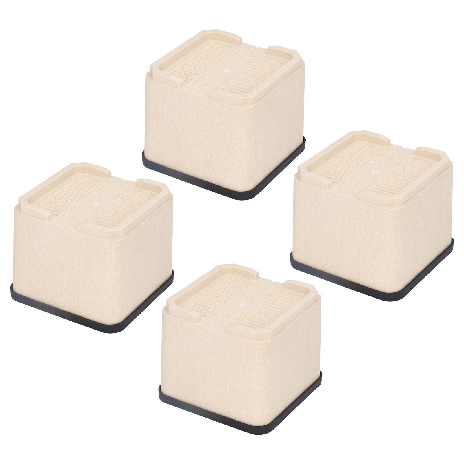4Pcs Bed Risers Plastic Anti Vibration Pads Furniture Risers for Washing view 8