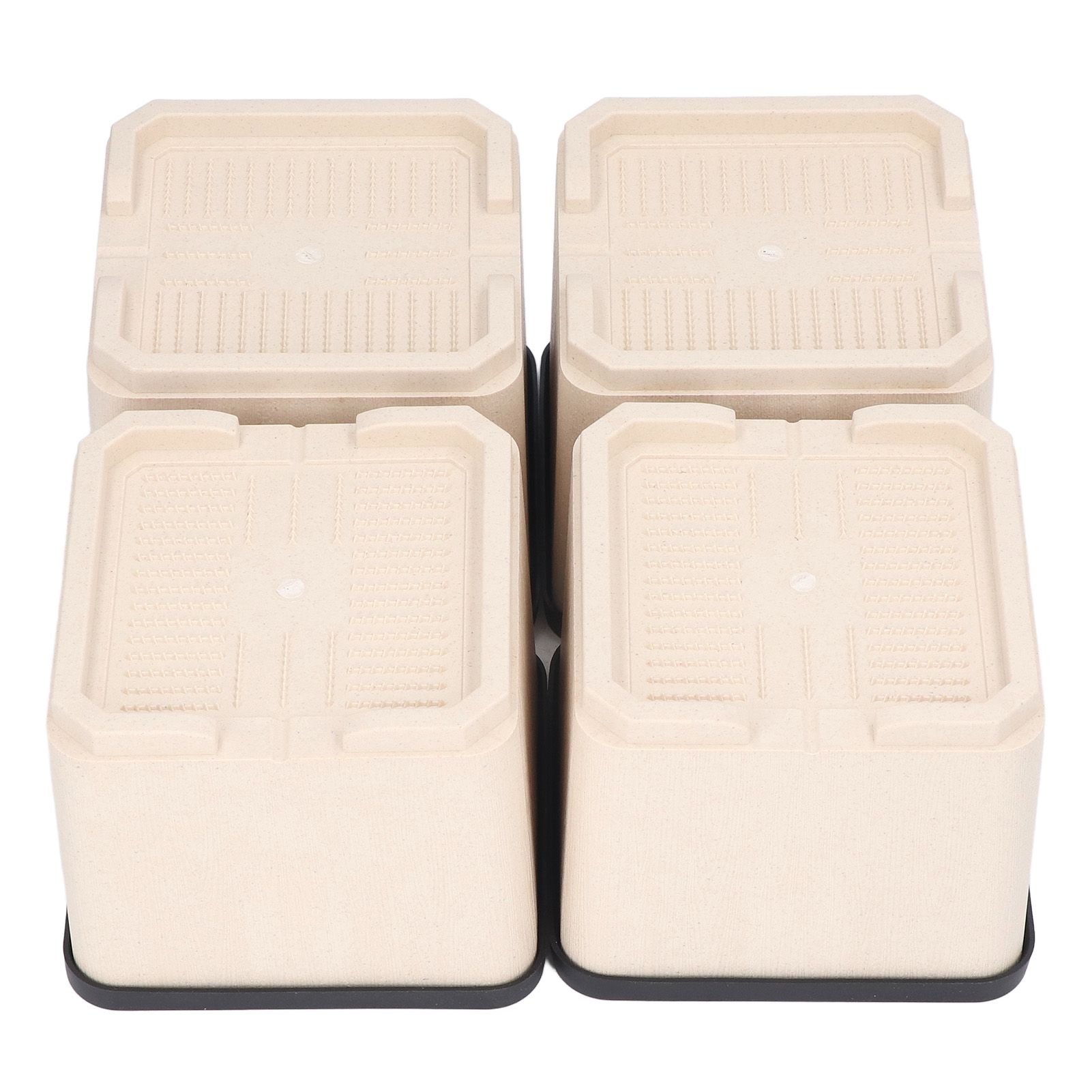 4Pcs Bed Risers Plastic Anti Vibration Pads Furniture Risers for Washing view 9