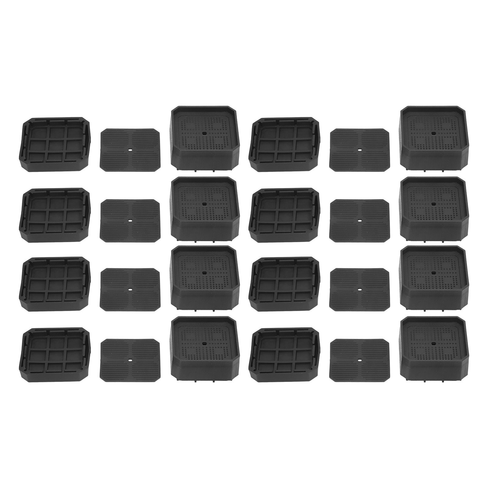 8 Set Full Covered Bed Risers Anti Slip Stackable Furniture Risers for Cabinet view 4