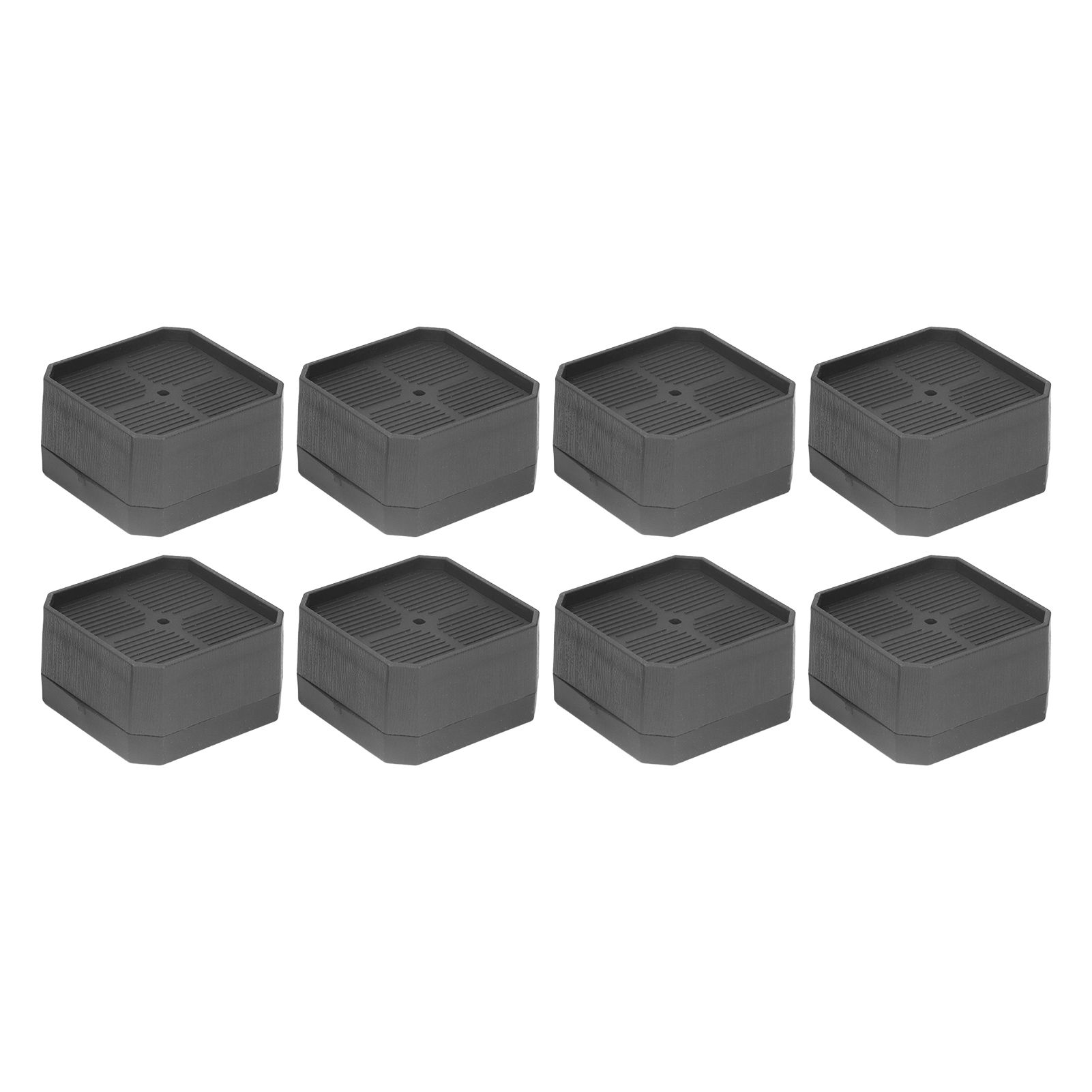 8 Set Full Covered Bed Risers Anti Slip Stackable Furniture Risers for Cabinet view 6