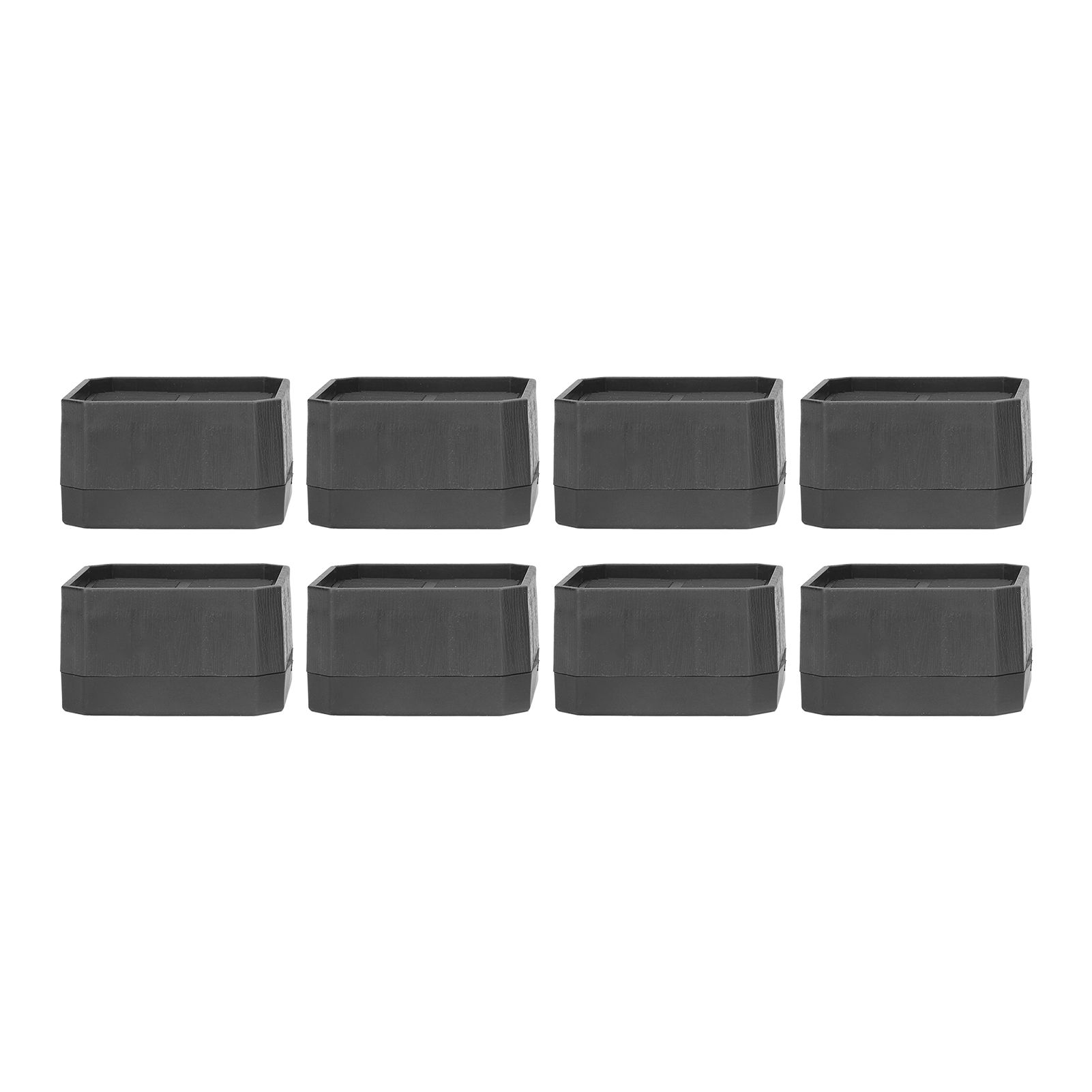 8 Set Full Covered Bed Risers Anti Slip Stackable Furniture Risers for Cabinet view 7