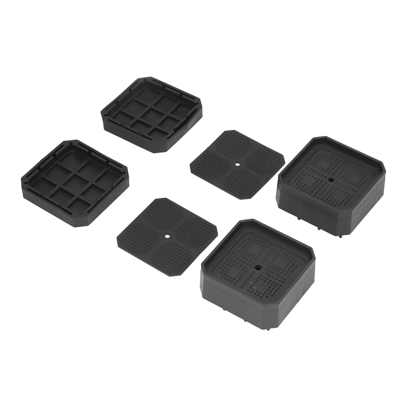 8 Set Full Covered Bed Risers Anti Slip Stackable Furniture Risers for Cabinet view 13
