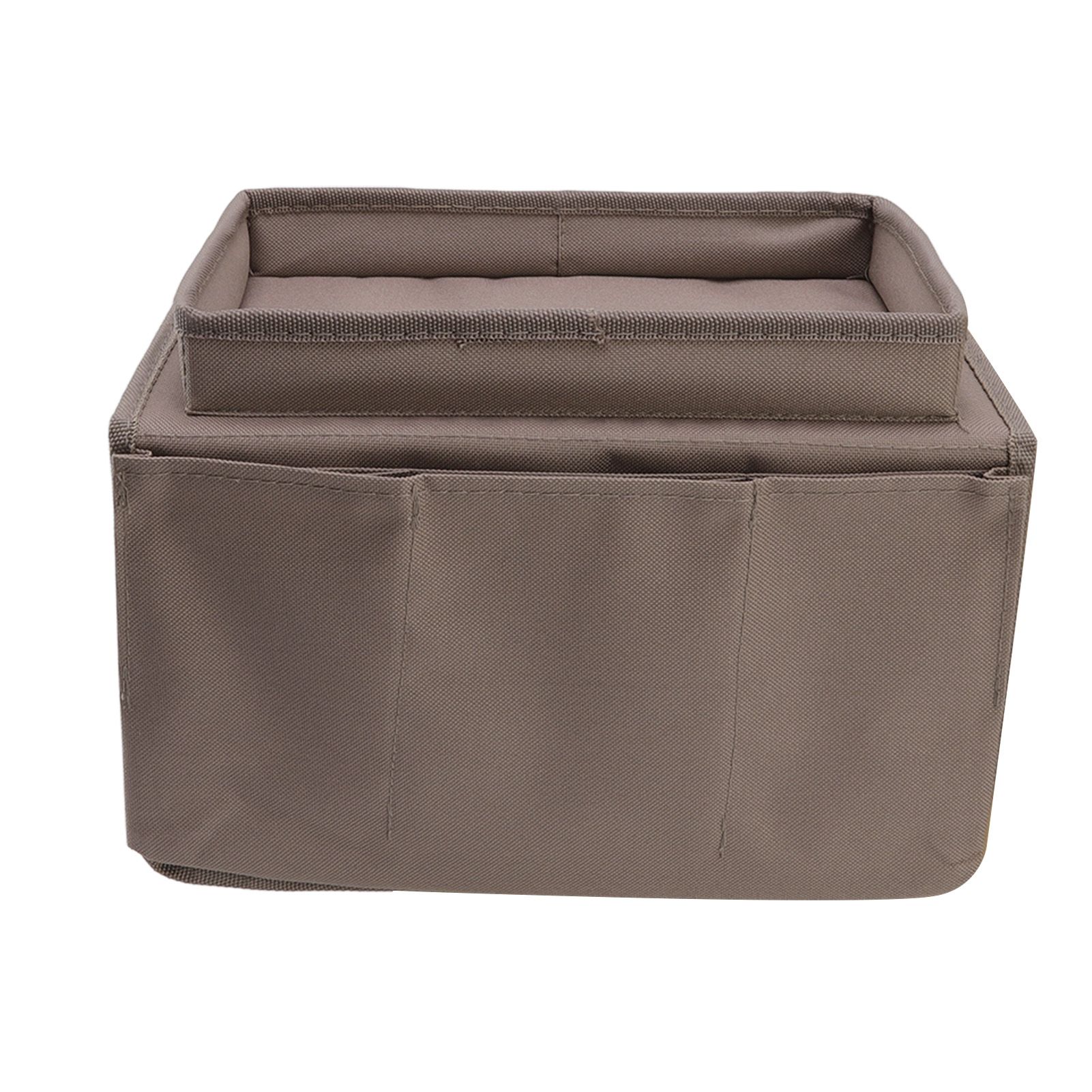 Sofa Tray Folding Arm Storage Holder Table 600D Oxford Cloth Side Pockets for view 4