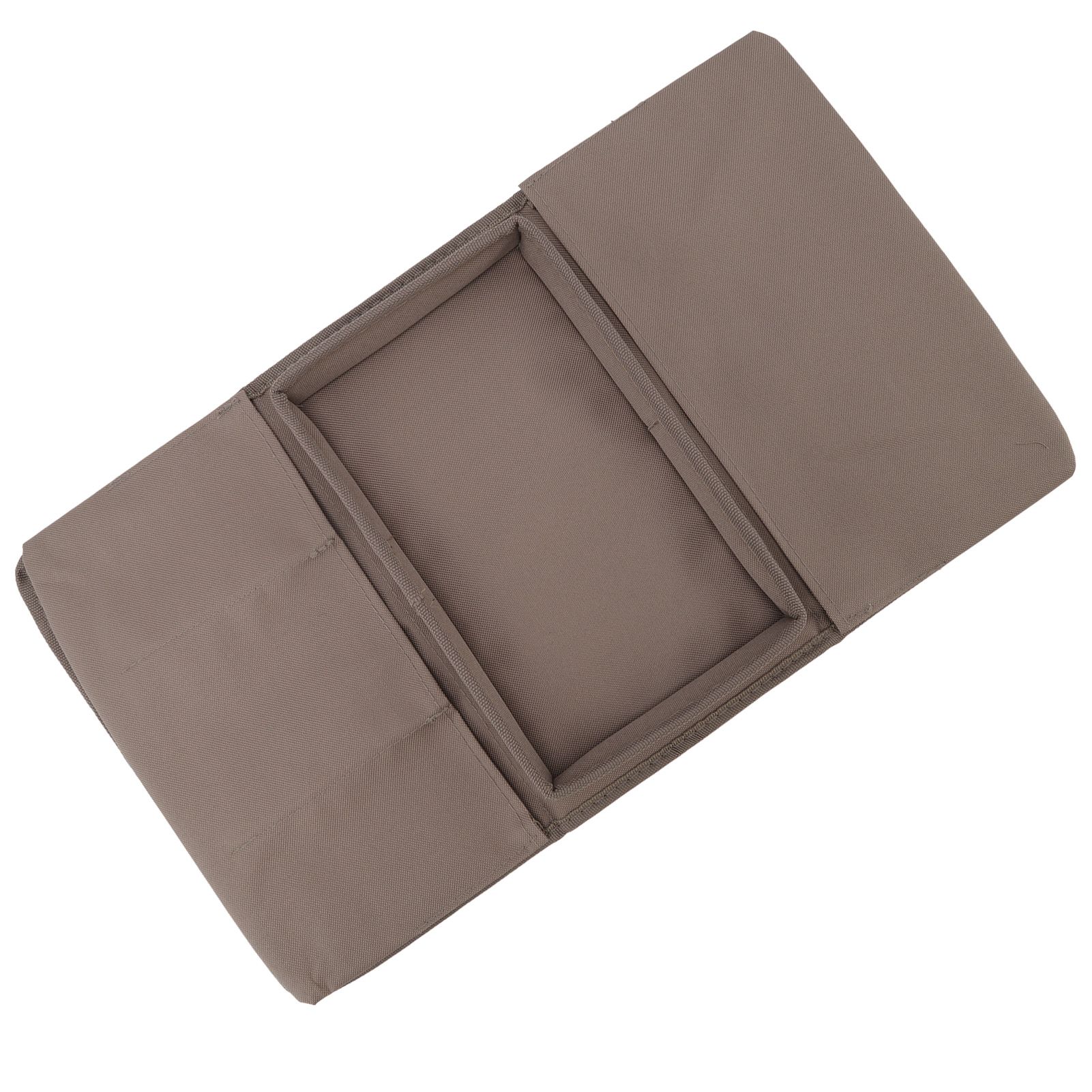 Sofa Tray Folding Arm Storage Holder Table 600D Oxford Cloth Side Pockets for view 10
